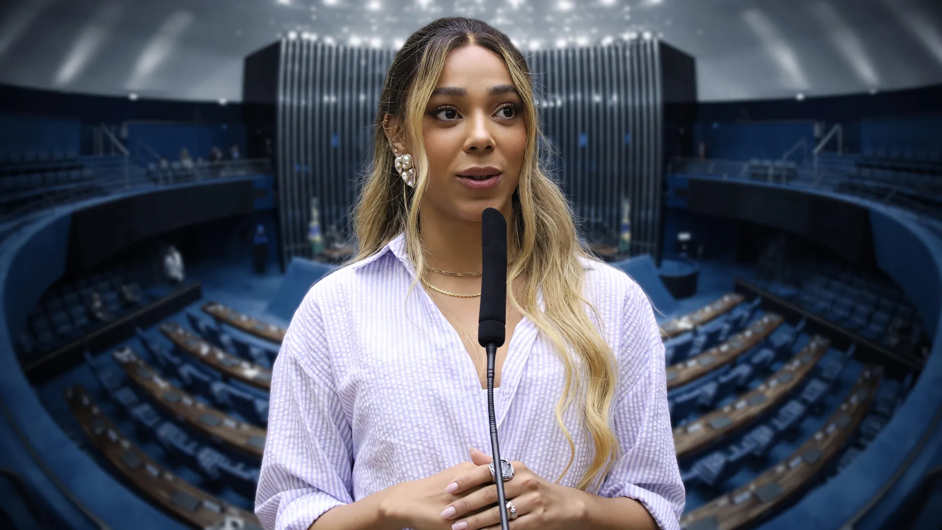 Deputada em plenário do Senado denunciando distribuição de recursos PSOL 2026 desigual