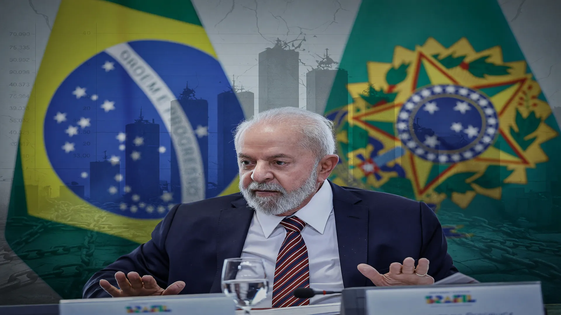 Retrato oficial do presidente Lula com a dívida pública em seu maior nível de cinco anos