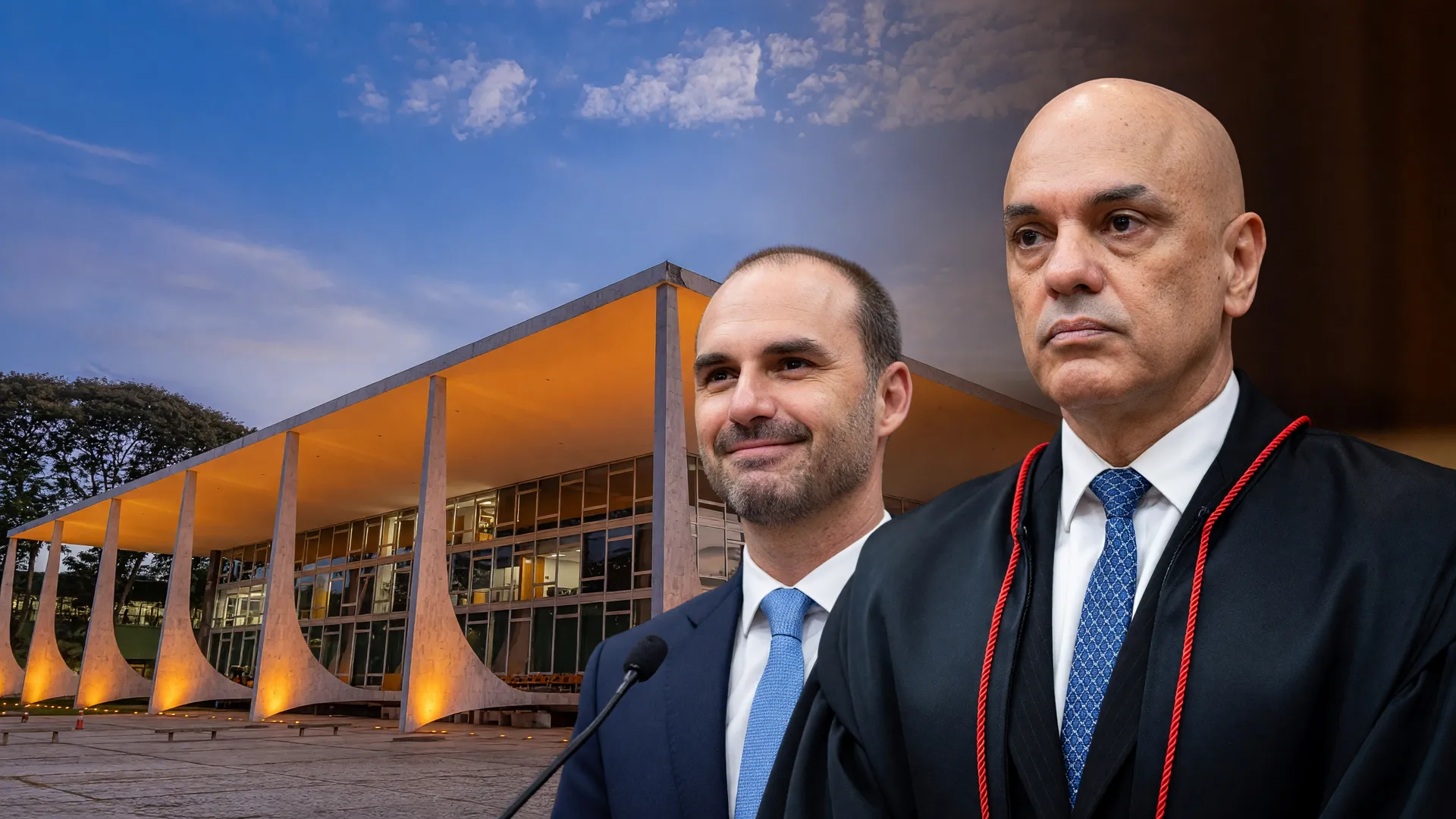 Eduardo Bolsonaro enfrenta julgamento por coação no STF com presidente Moraes em sessão