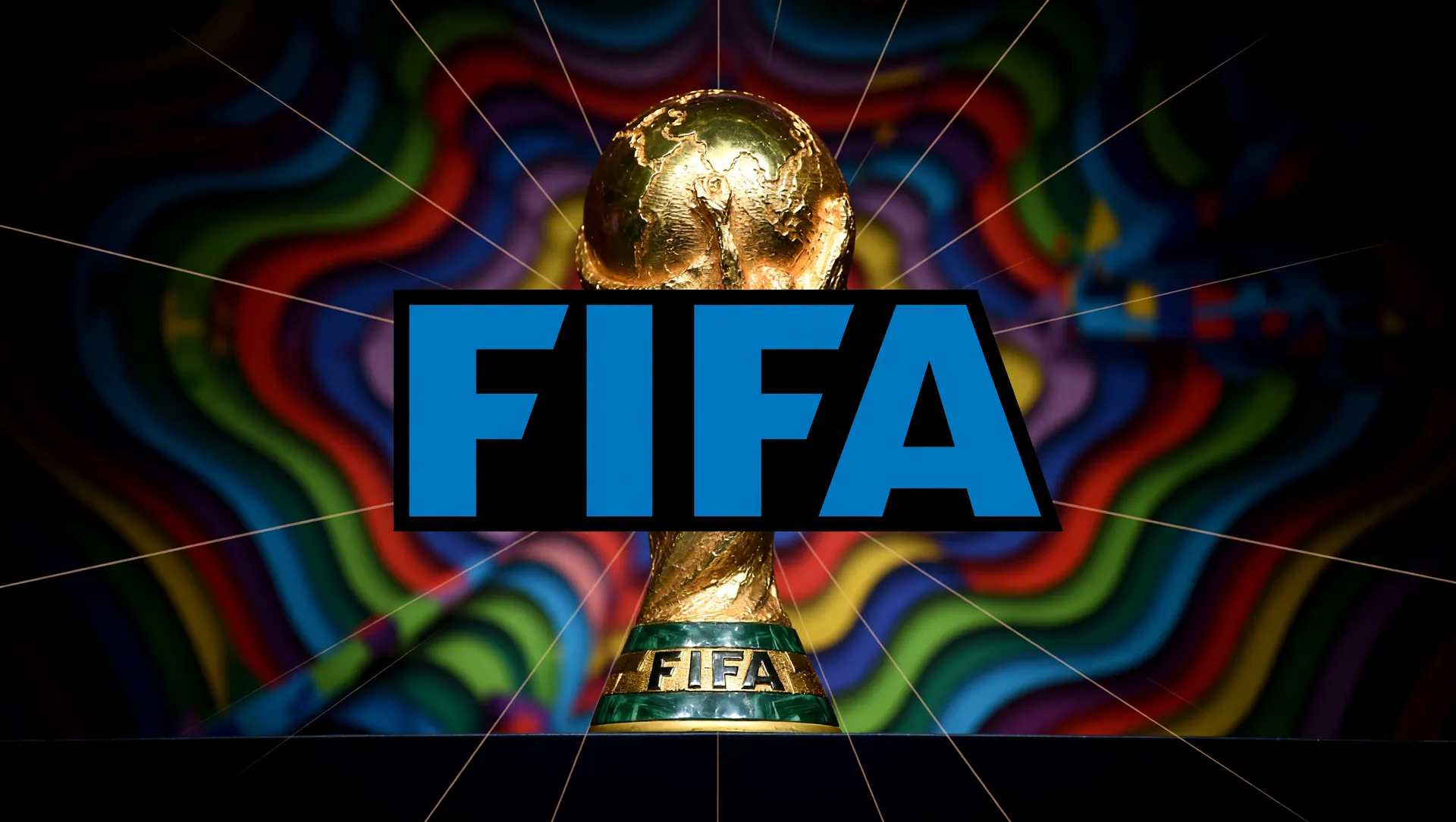 Logo FIFA e troféu da Copa 2026: ilustração do erro no site de ingresso da FIFA para Copa do Mundo 2026