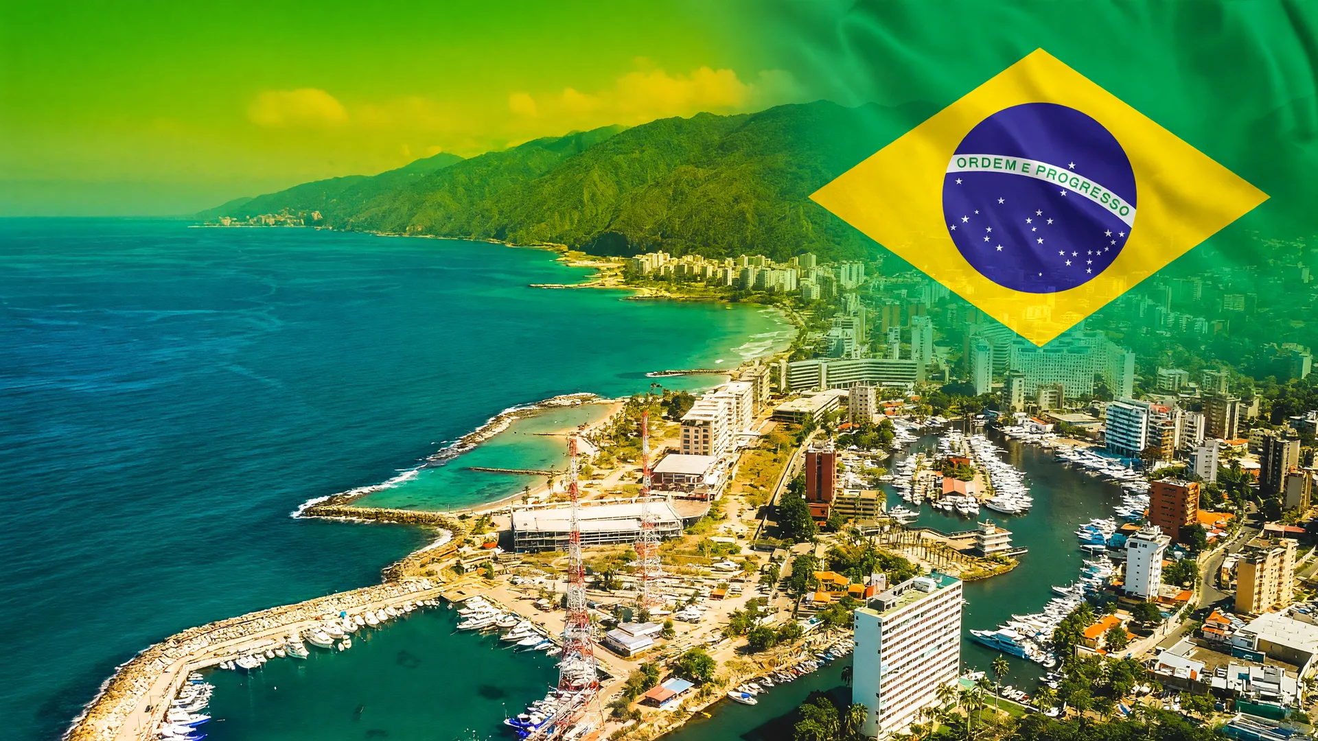 Visão de La Guaira ressalta hospital de campanha Brasil Venezuela terremoto com cores nacionais