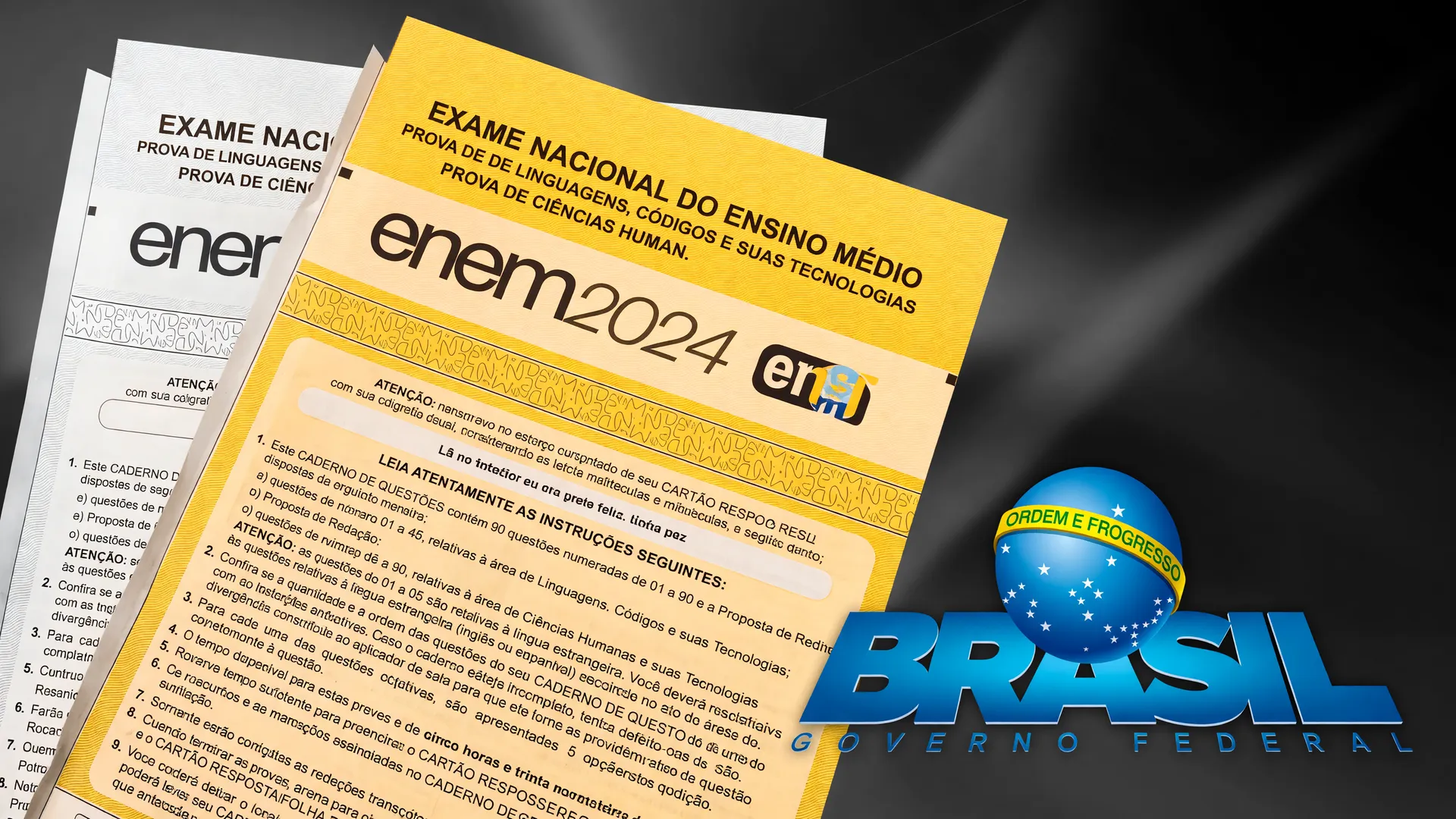 Inscrições Enamed 2026 residência médica com documentos de prova e identidade visual do Governo Federal