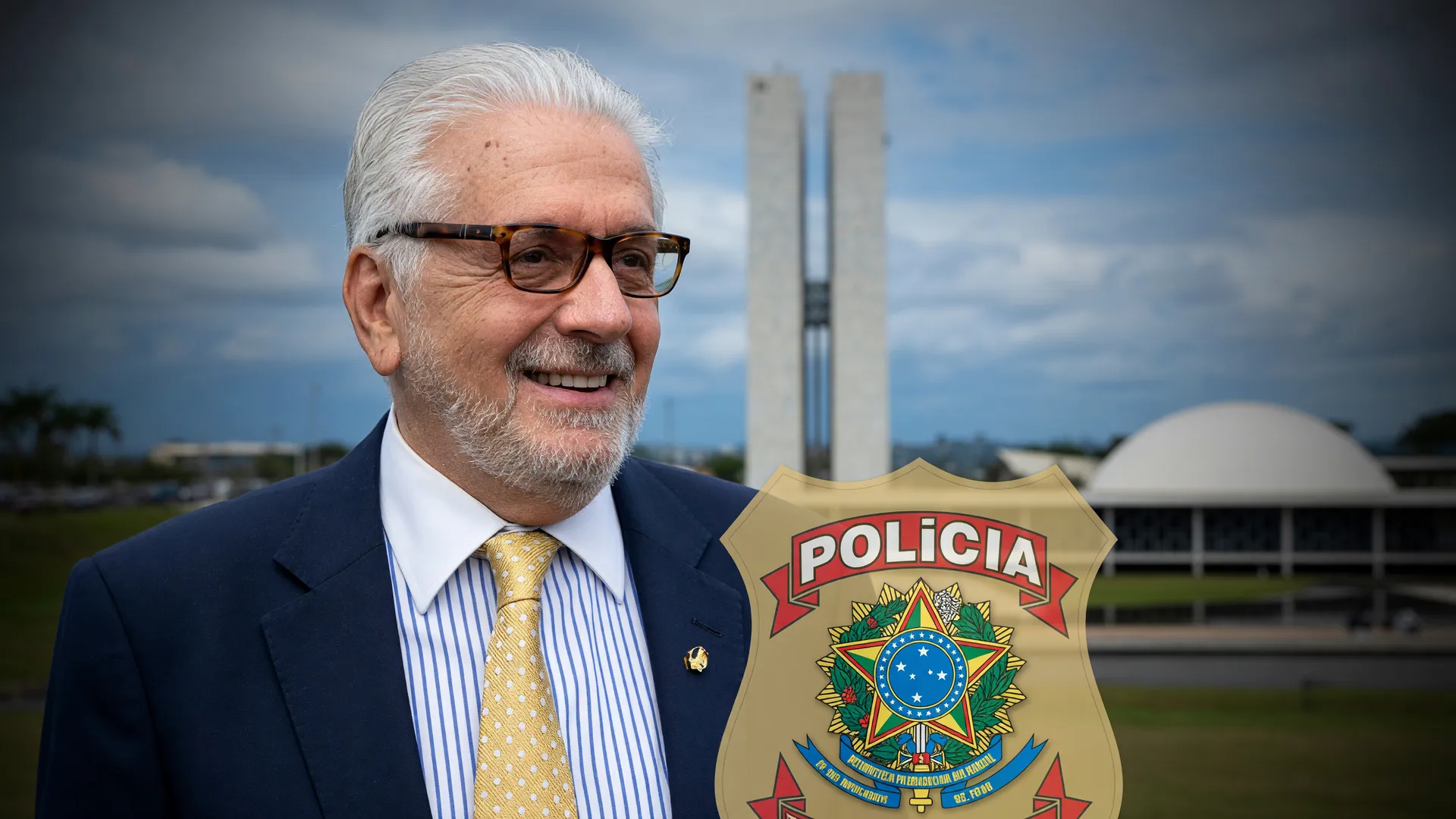 Jaques Wagner com dólares apreendidos no Senado sob investigação da Polícia Federal