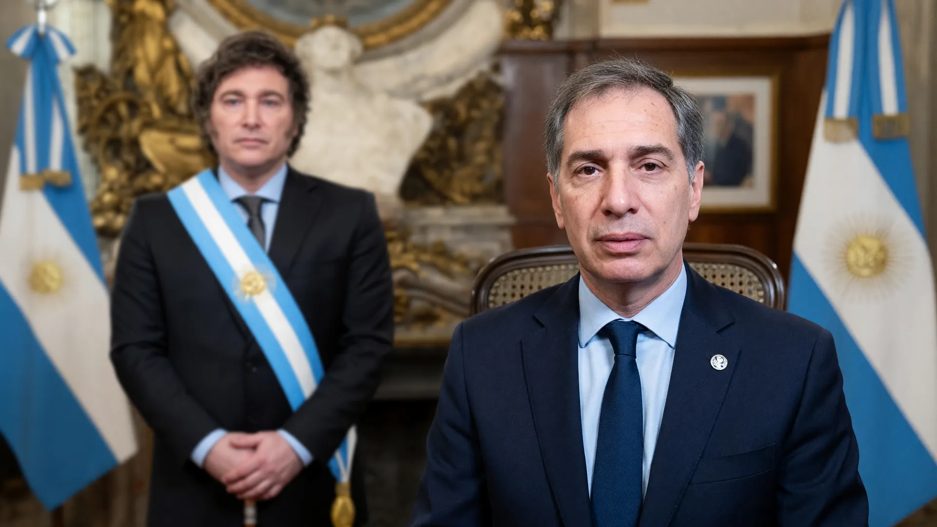 Novo chefe de gabinete Argentina Diego Santilli em cenário institucional presidencial