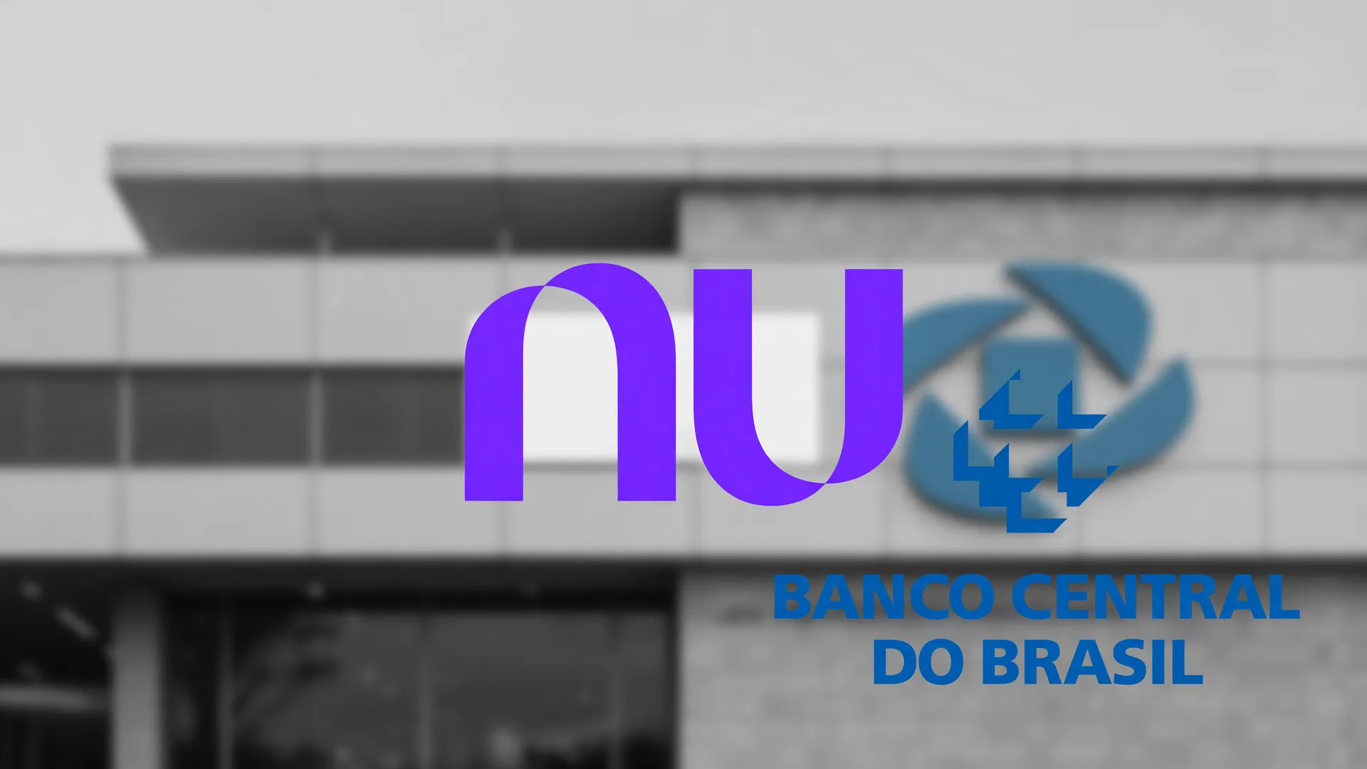 Composição visual Nubank e Banco Central referente ao e-mail falso sobre liquidação extrajudicial