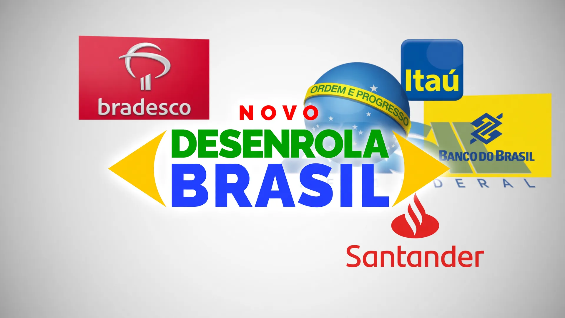 Poupança saldo positivo maio 2026: logos do Desenrola, bancos e Governo Federal em composição de recuperação financeira