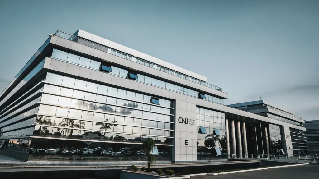 Edifício do CNJ em Brasília durante processo disciplinar contra desembargador por crimes sexuais
