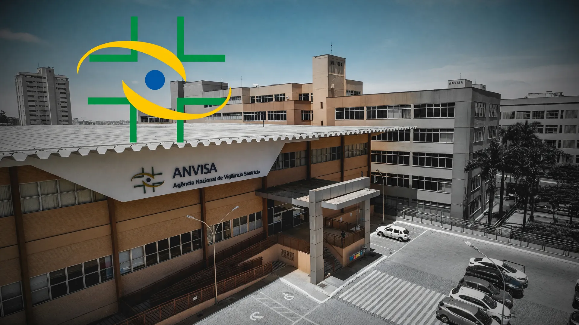 Sede da Anvisa em Brasília marcando ação contra querosene saneante sem registro sanitário