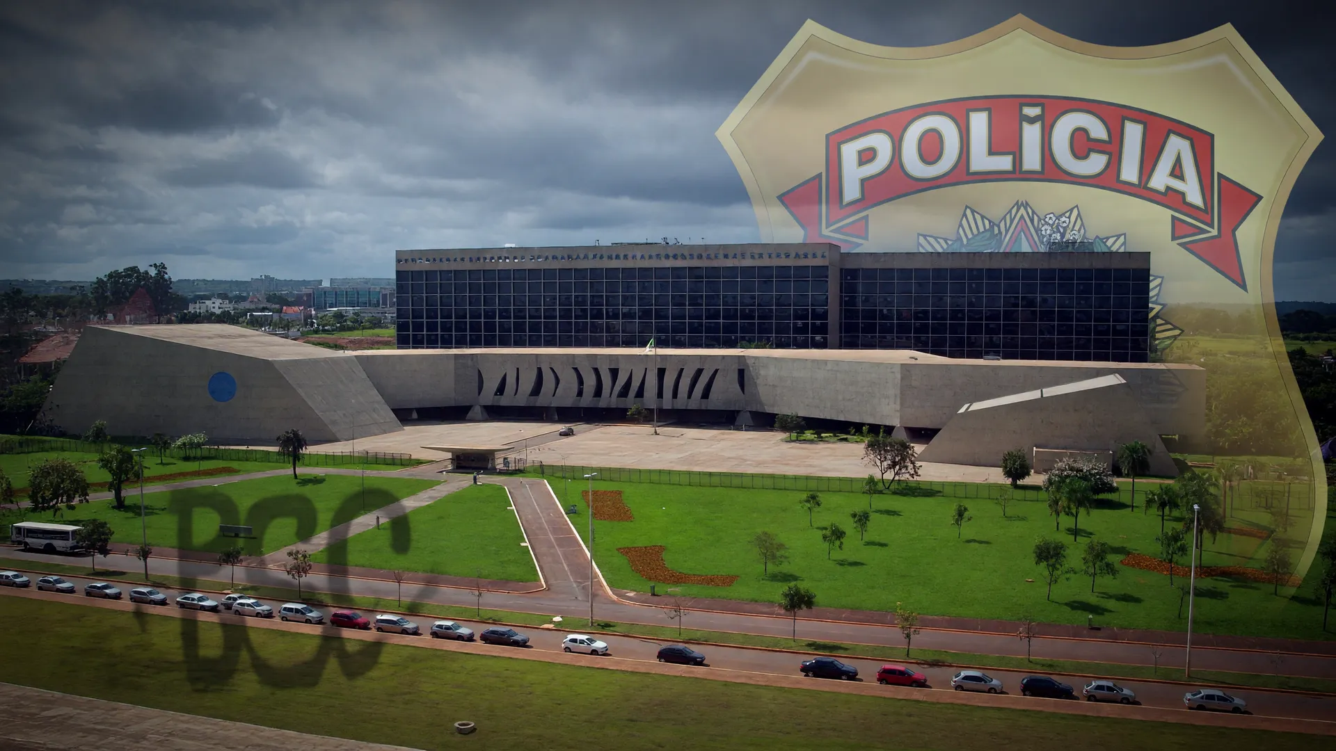STJ nega habeas corpus Buzeira: Prédio da corte com símbolo da Polícia Federal e contexto criminal