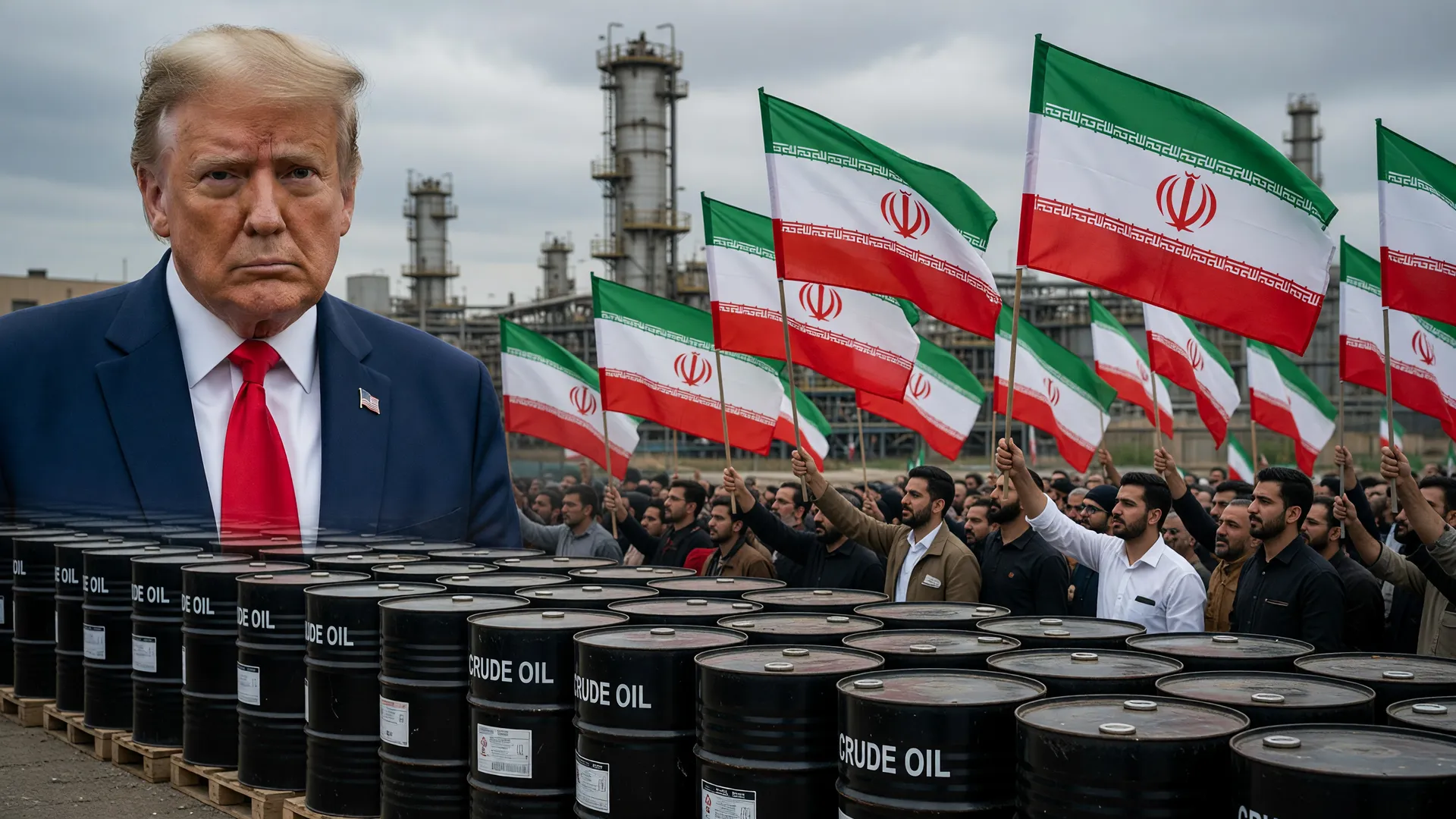 Subsídios combustíveis e acordo EUA Irã: Trump, bandeiras iranianas e barris de petróleo em pauta