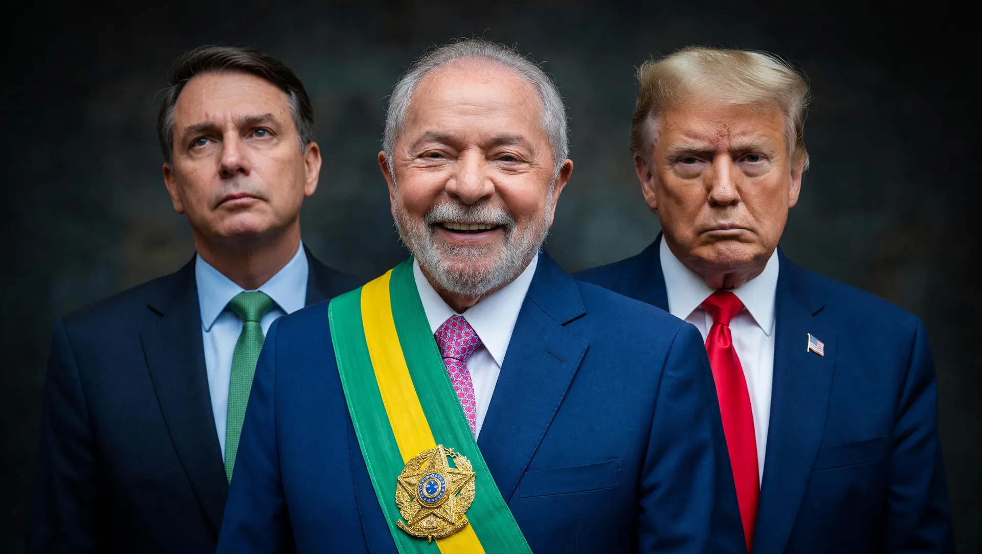 Lula e Flávio Bolsonaro em confronto sobre tarifa americana 25% entre Brasil e EUA