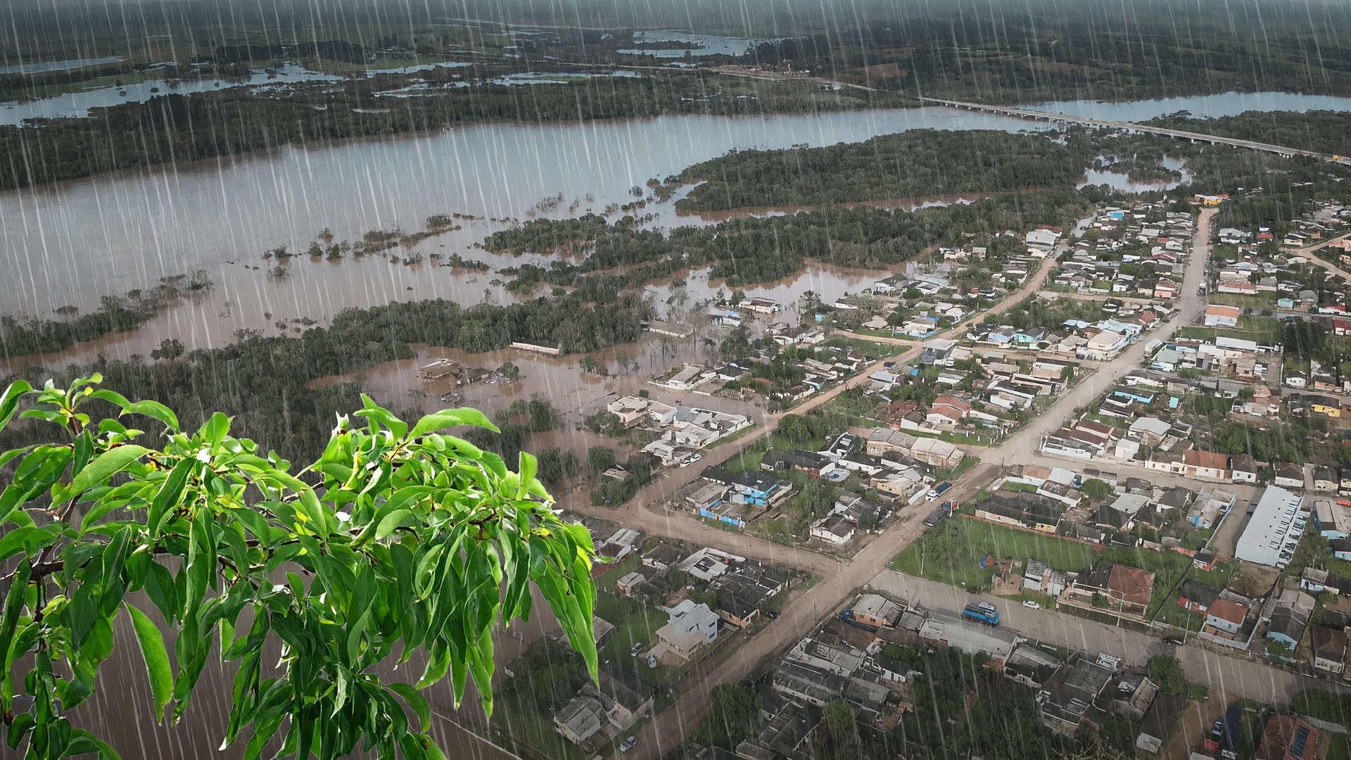Chuva intensa e inundação urbana ilustram impacto dos temporais da frente fria no sul e sudeste