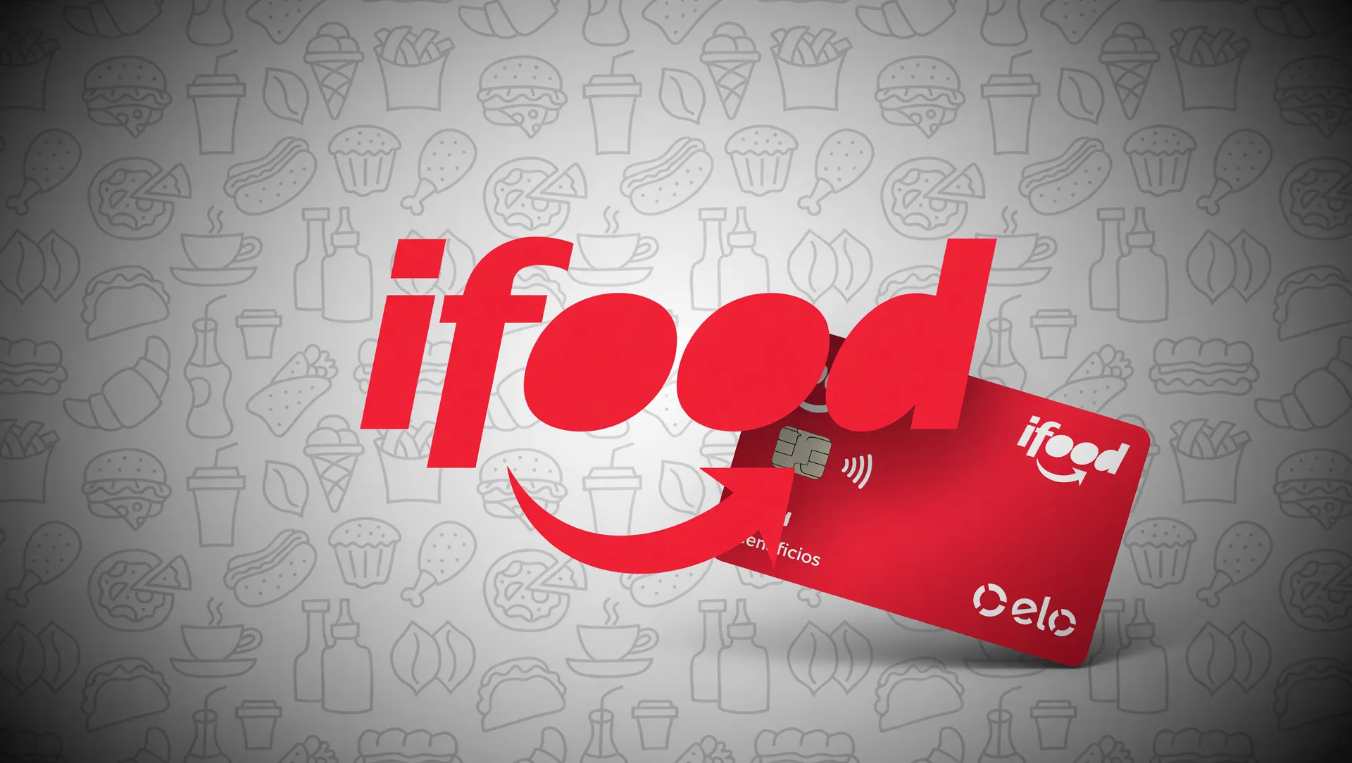 Vazamento de dados iFood usuários em composição editorial com logo e cartão da plataforma, design tenso e minimalista