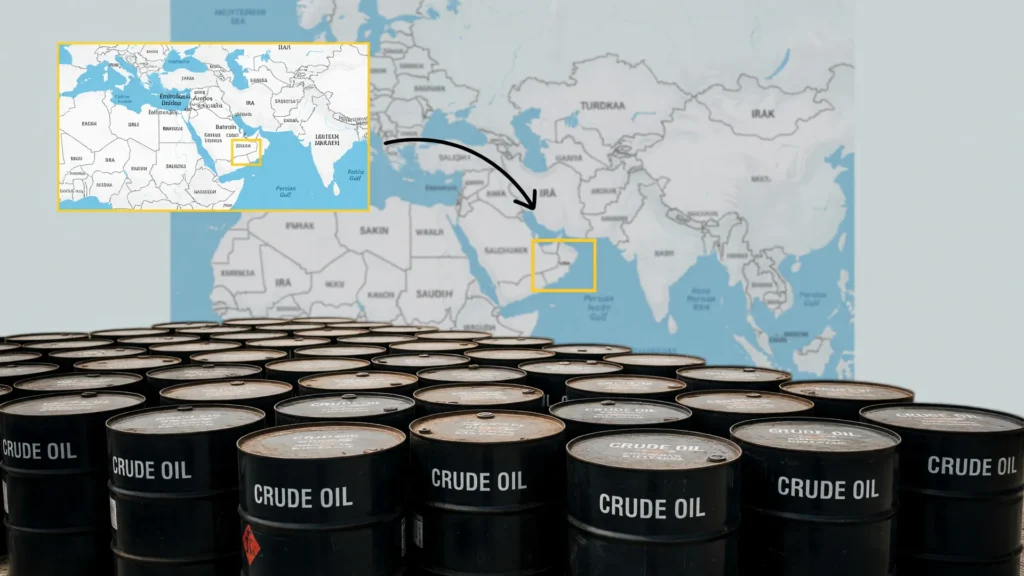 Aumento produção OPEP+ agosto: barris de petróleo e mapa político do Oriente Médio