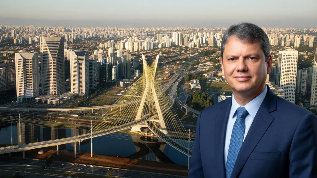 Ponte Estaiada em São Paulo ilustra os candidatos Democracia Cristã São Paulo e a expectativa sobre apoio a Tarcísio