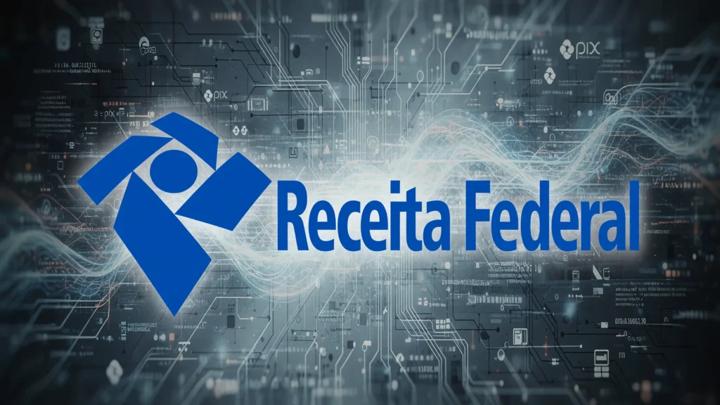 Logo da Receita Federal gerenciando o cashback de imposto de renda com chave PIX para milhões de trabalhadores