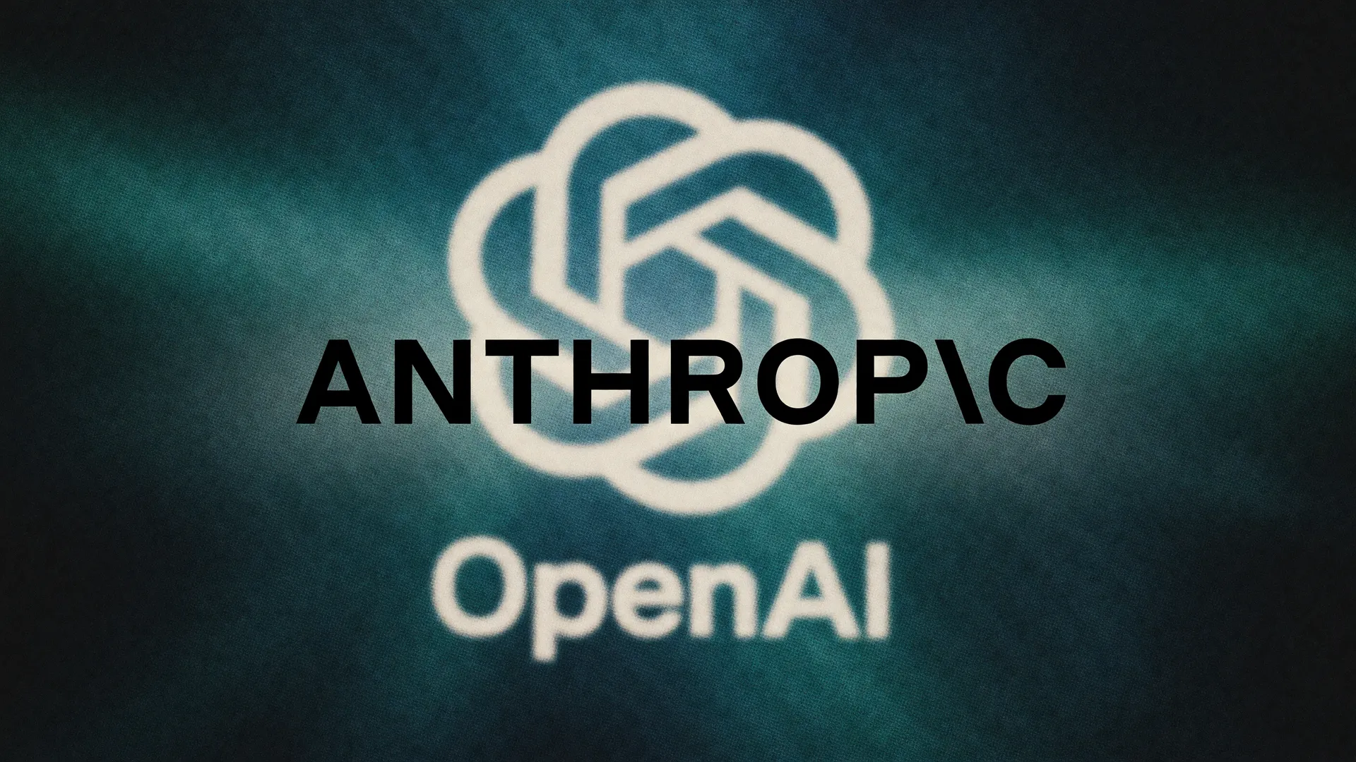 Logos da Anthropic e OpenAI em montagem editorial sobre caso Claude ataque cibernético empresas