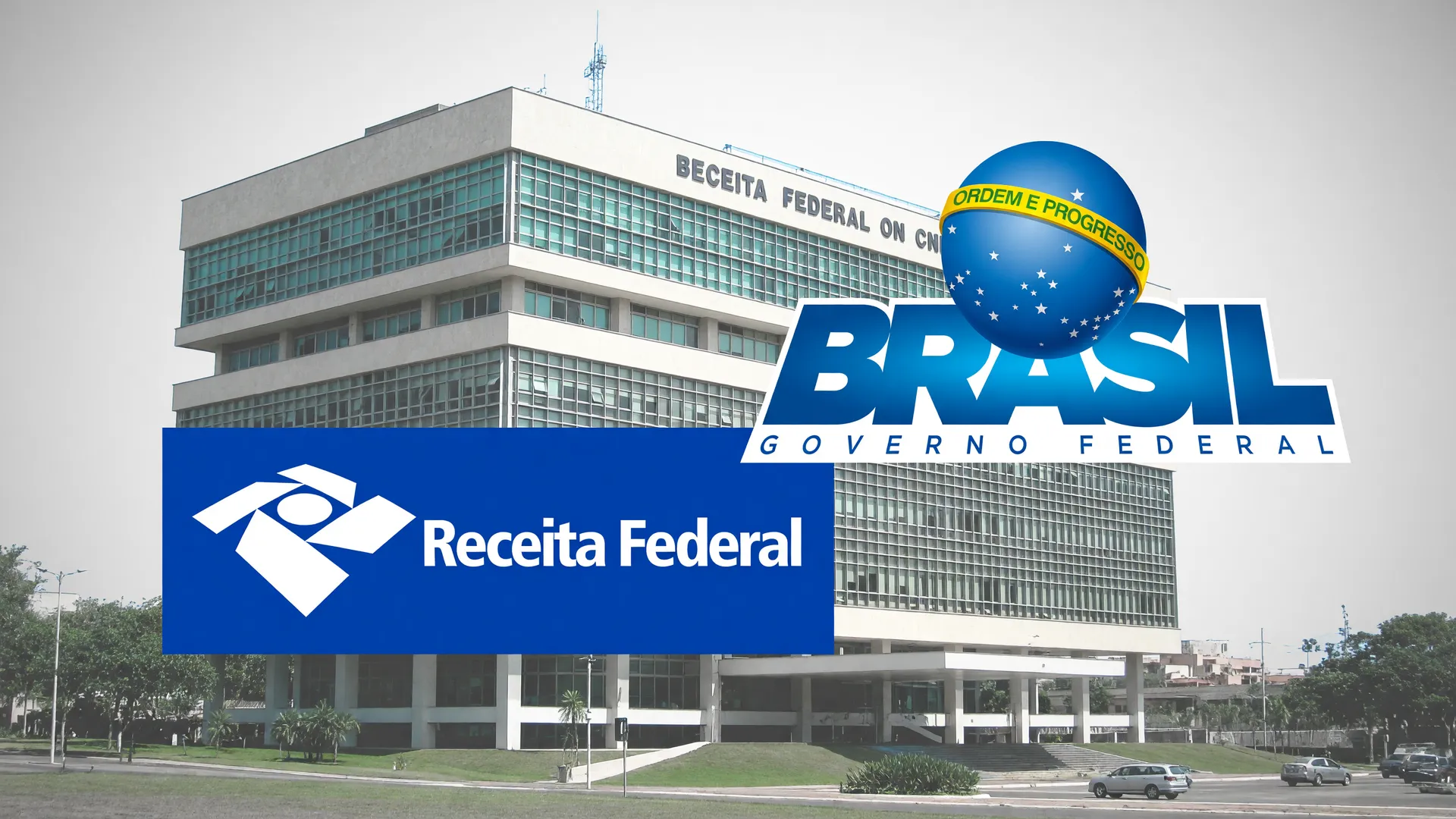 Logos do Banco Central, Receita Federal e Governo Federal anunciam concurso público com 316 vagas