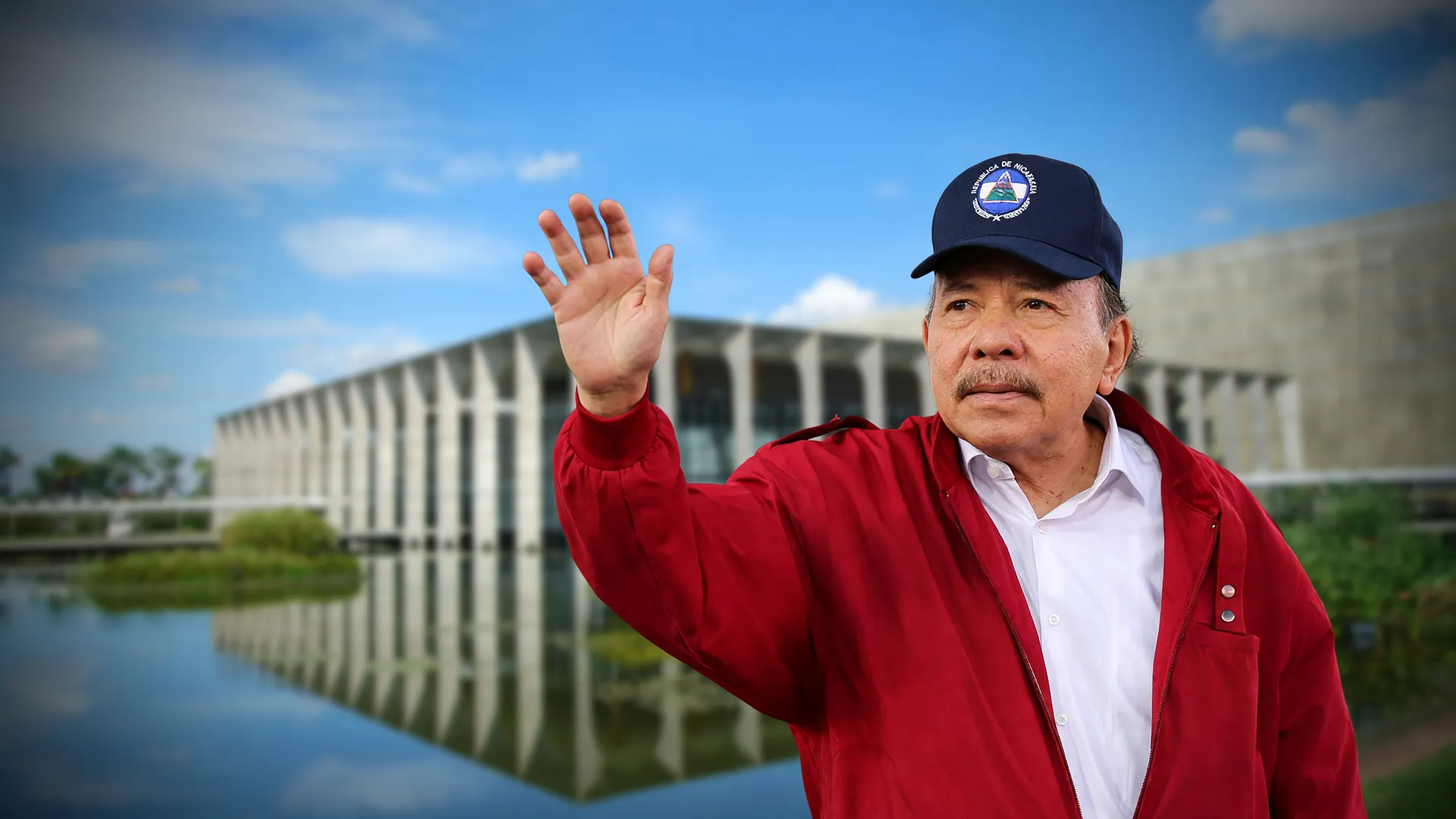 Palácio do Itamaraty ao fundo simboliza cobrança do Brasil por eleições livres na Nicarágua, com Ortega em destaque.