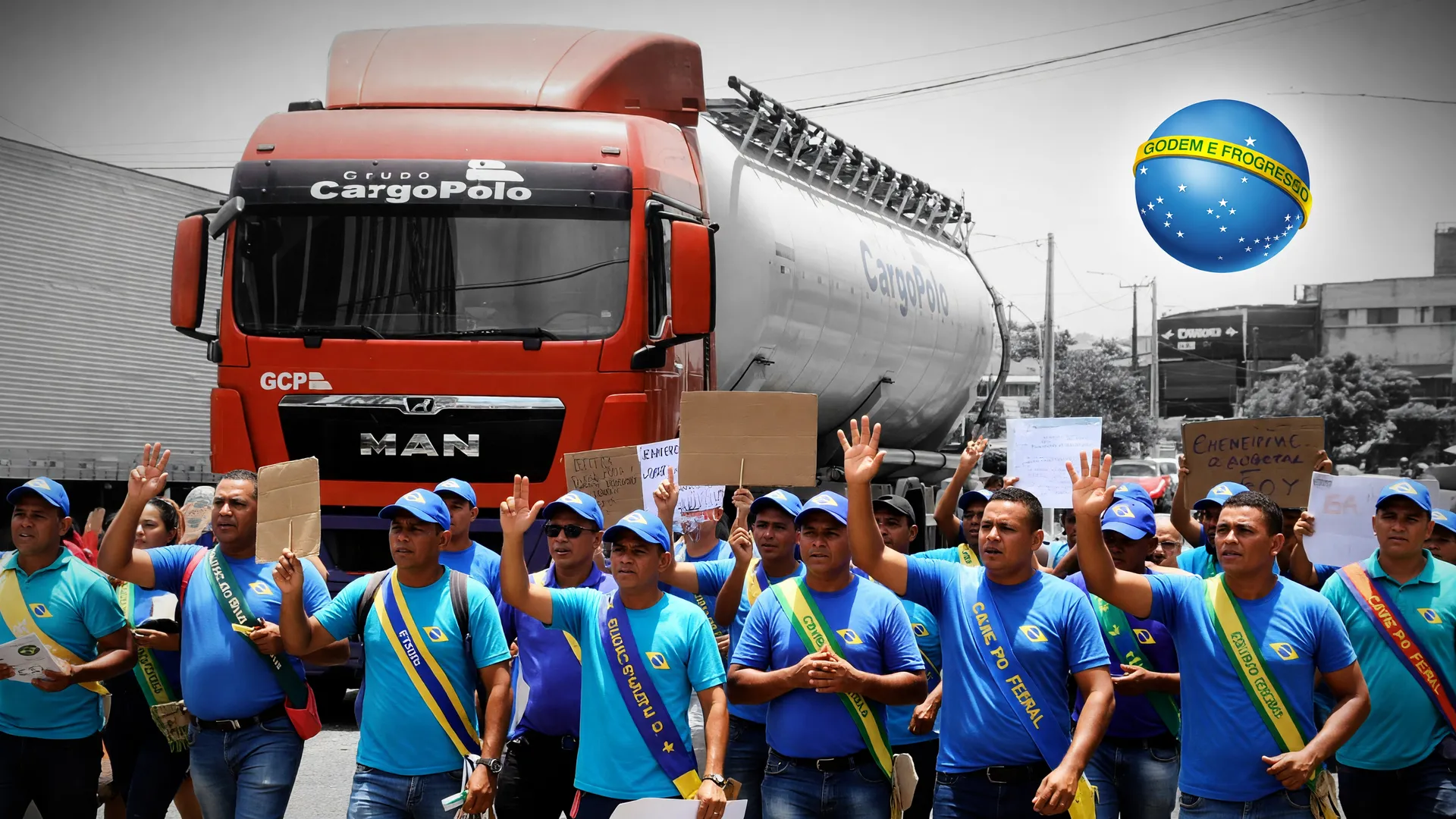 Caminhoneiros em protesto cobram financiamento de caminhão menos poluente diante de juros altos no Brasil