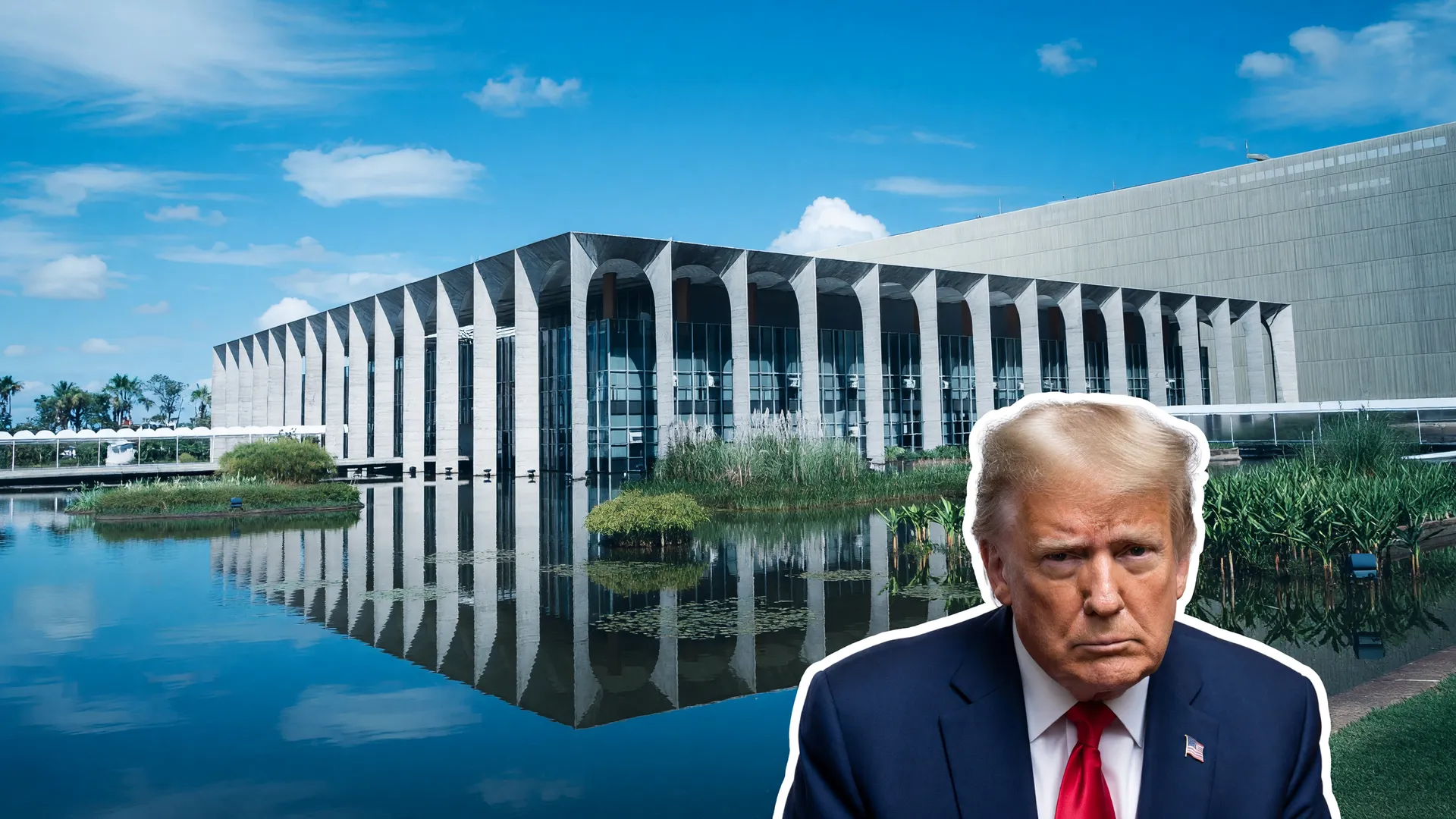 Palácio do Itamaraty em Brasília, onde funcionários americanos tiveram visto negado por ligação com Trump