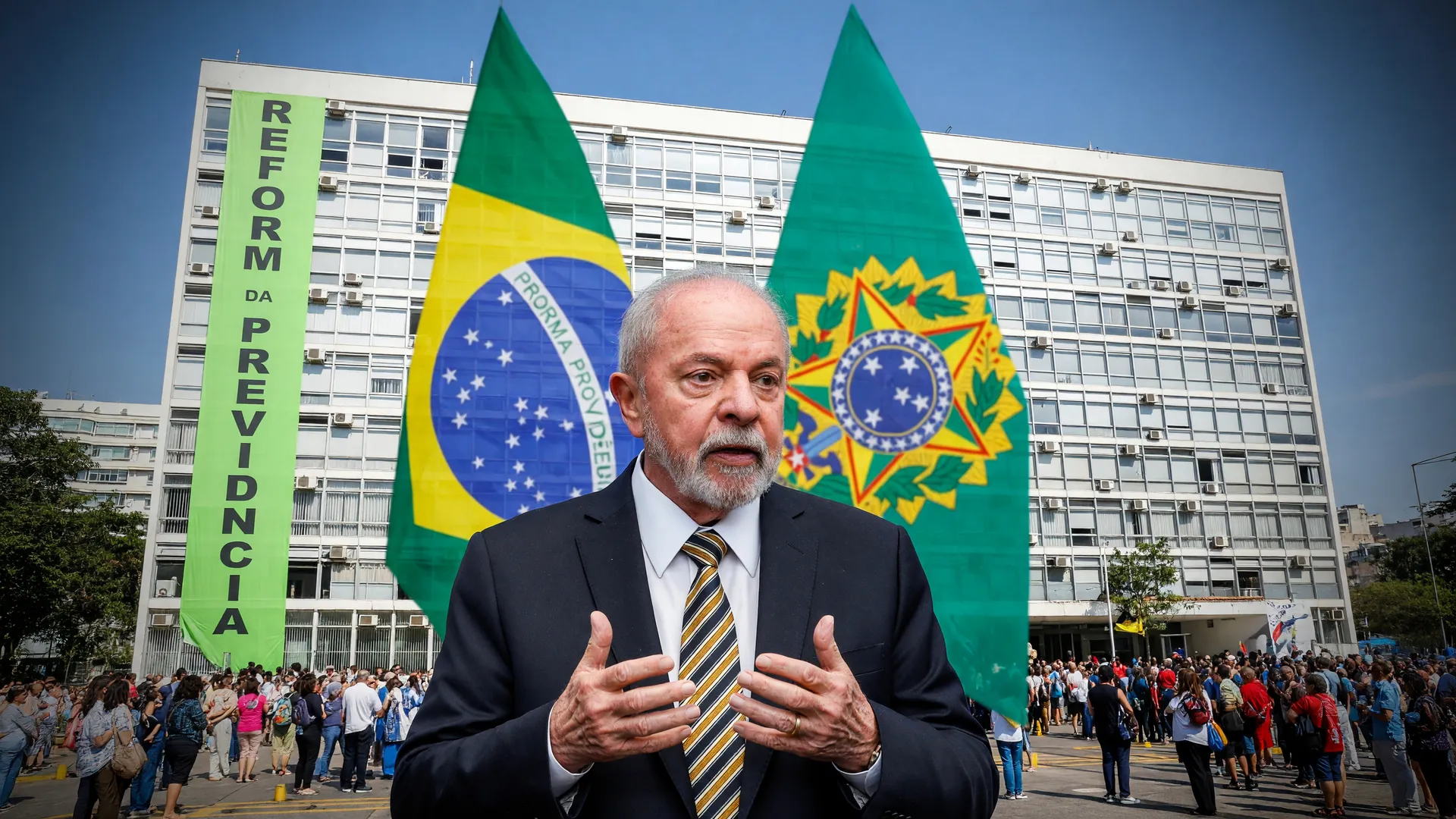 Lula em retrato oficial em frente ao Ministério da Fazenda, ilustrando governo libera orçamento 2026