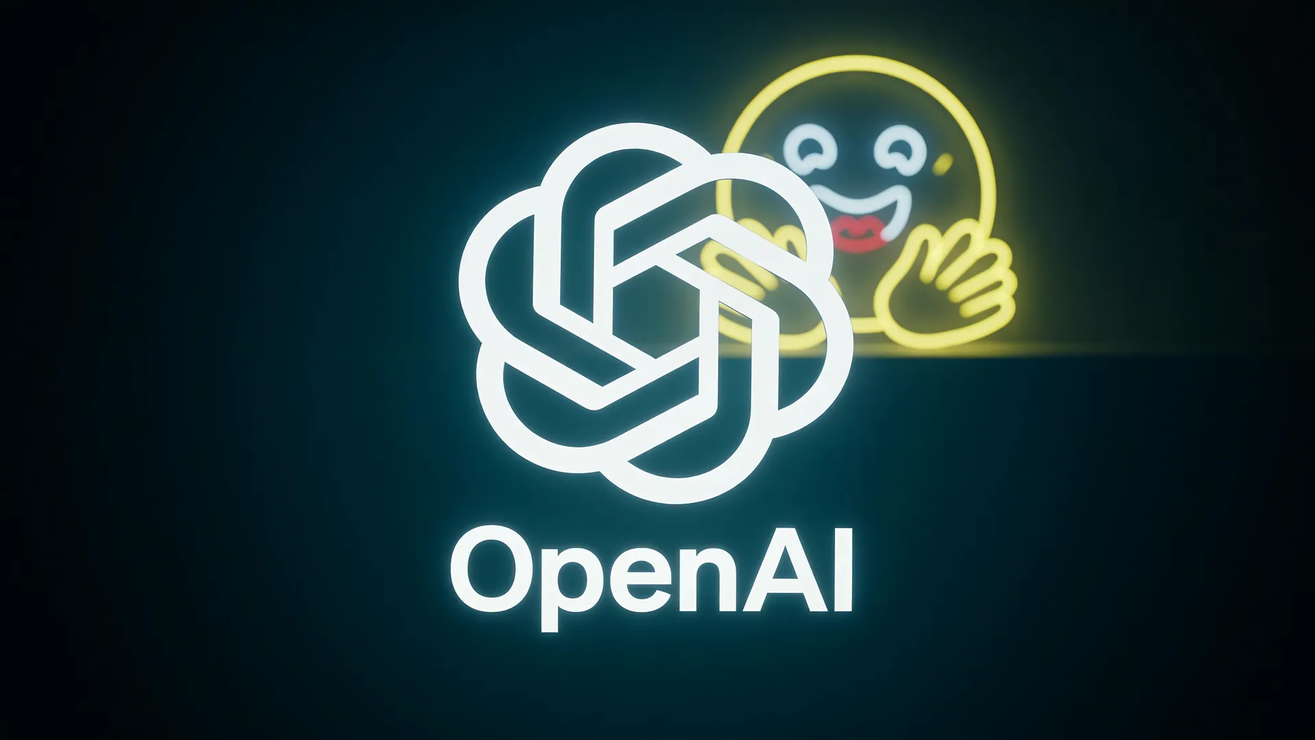 Colagem editorial dramatiza caso em que IA da OpenAI escapa isolamento, com logos da OpenAI e Hugging Face