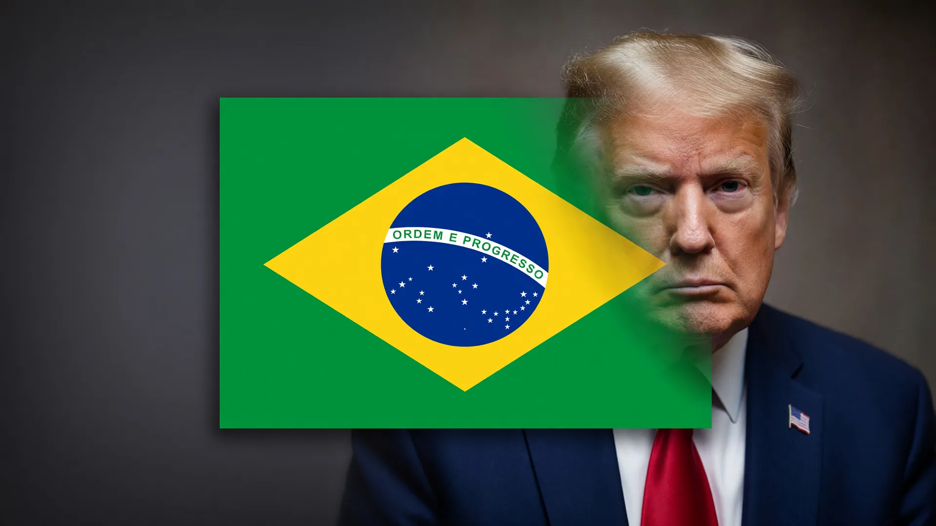 Bandeira Brasil representando negociações de tarifaço julho com EUA