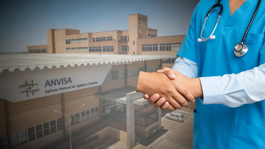 Paciente e médico simbolizam esperança com o novo tratamento para linfoma agressivo aprovado pela Anvisa.