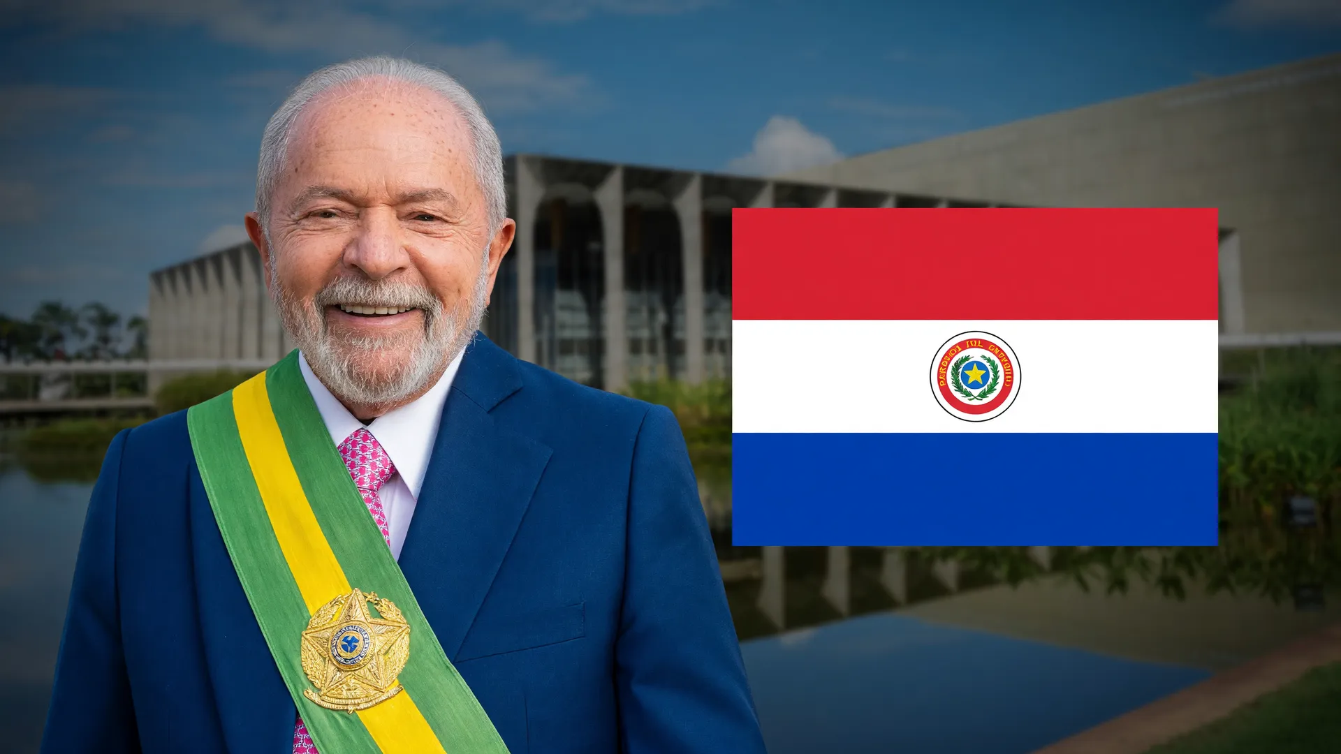 Lula e bandeira do Paraguai em tensão diplomática: Paraguai pede devolução de canhões da Guerra