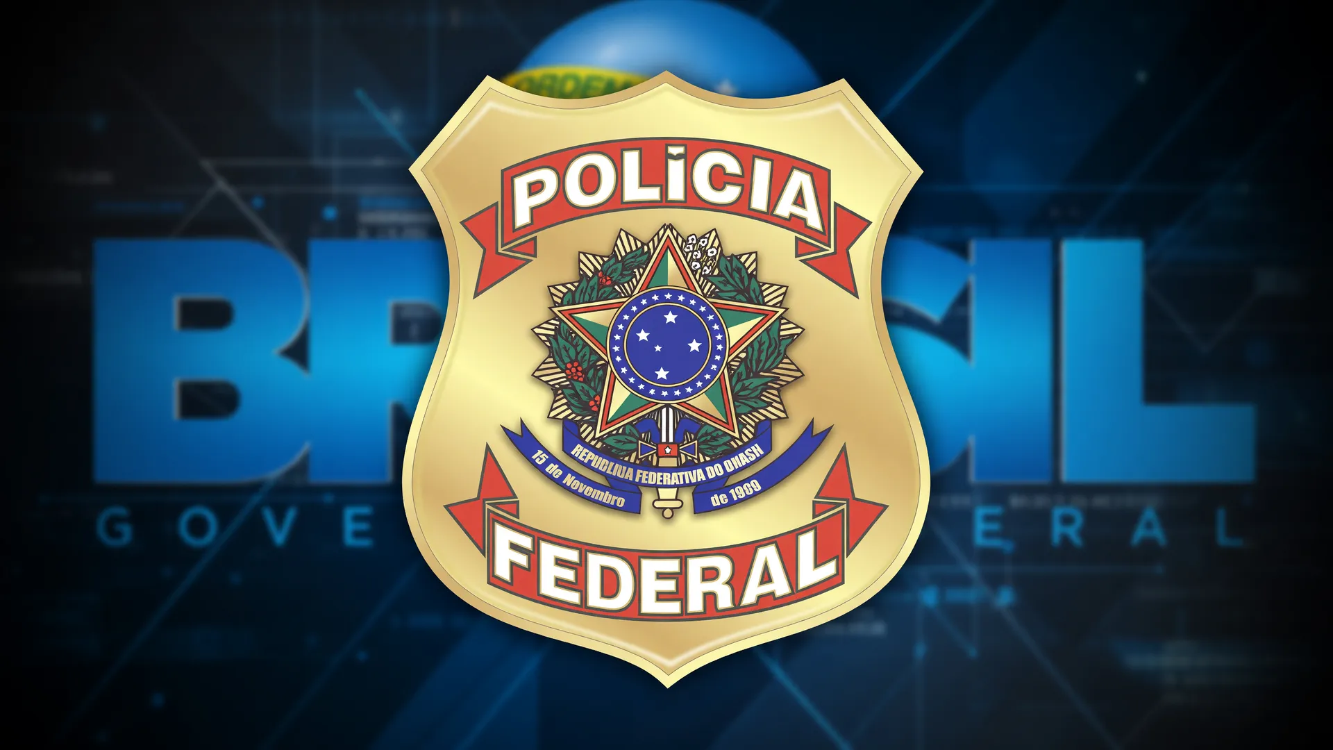Operação PF contra phishing anúncios falsos governo federal - brasão da Polícia Federal