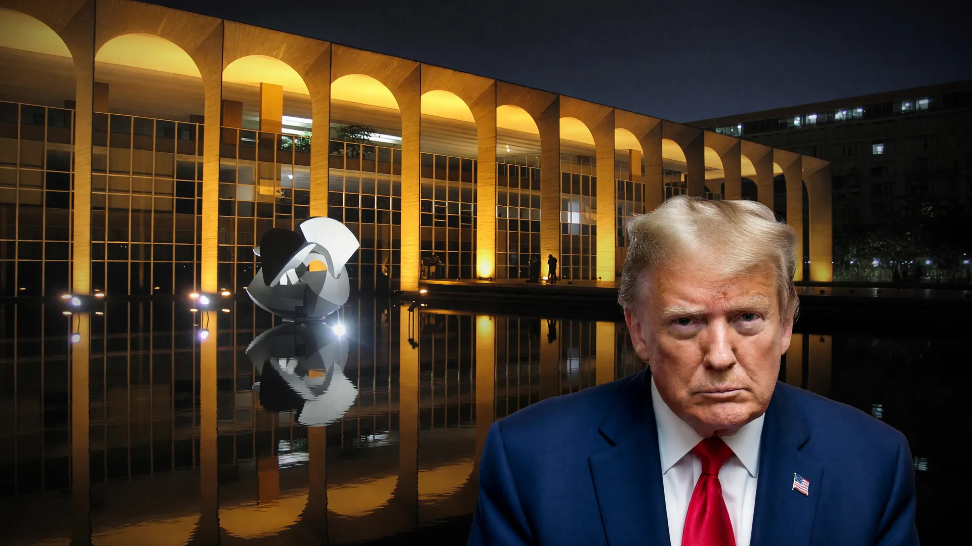 Itamaraty à noite reflete a pressão dos EUA no Brasil em meio a disputa sobre vistos diplomáticos