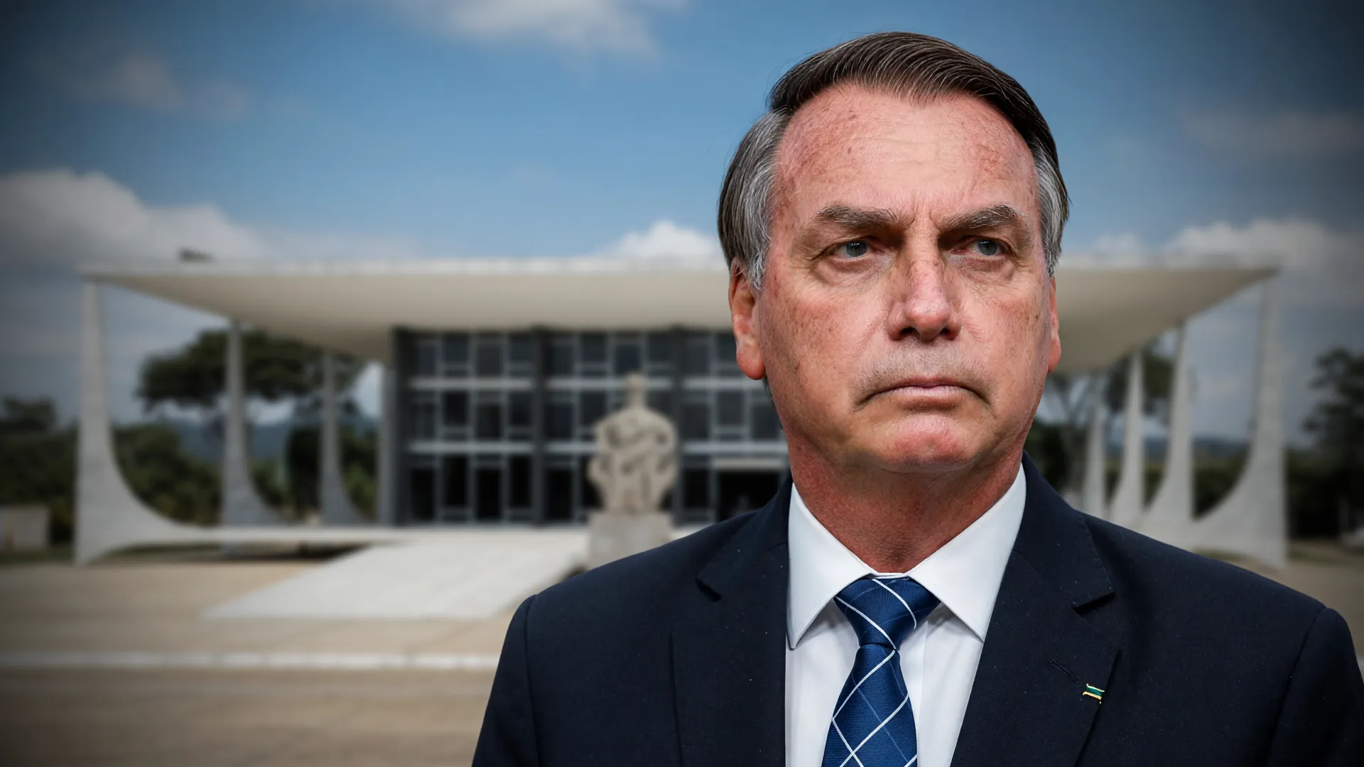 Jair Bolsonaro em sessão do STF, no contexto do recurso contra a proibição de visitas a Bolsonaro