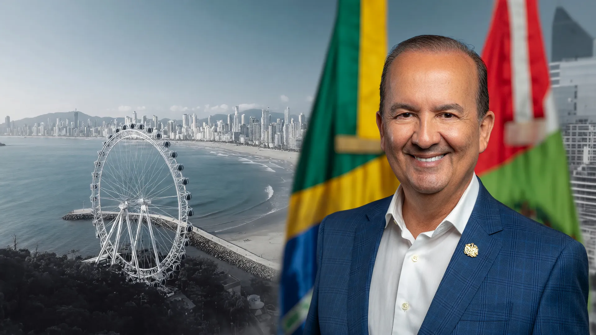Jorginho Mello, governador de Santa Catarina, ilustra o balanço das promessas de campanha Jorginho Mello no estado
