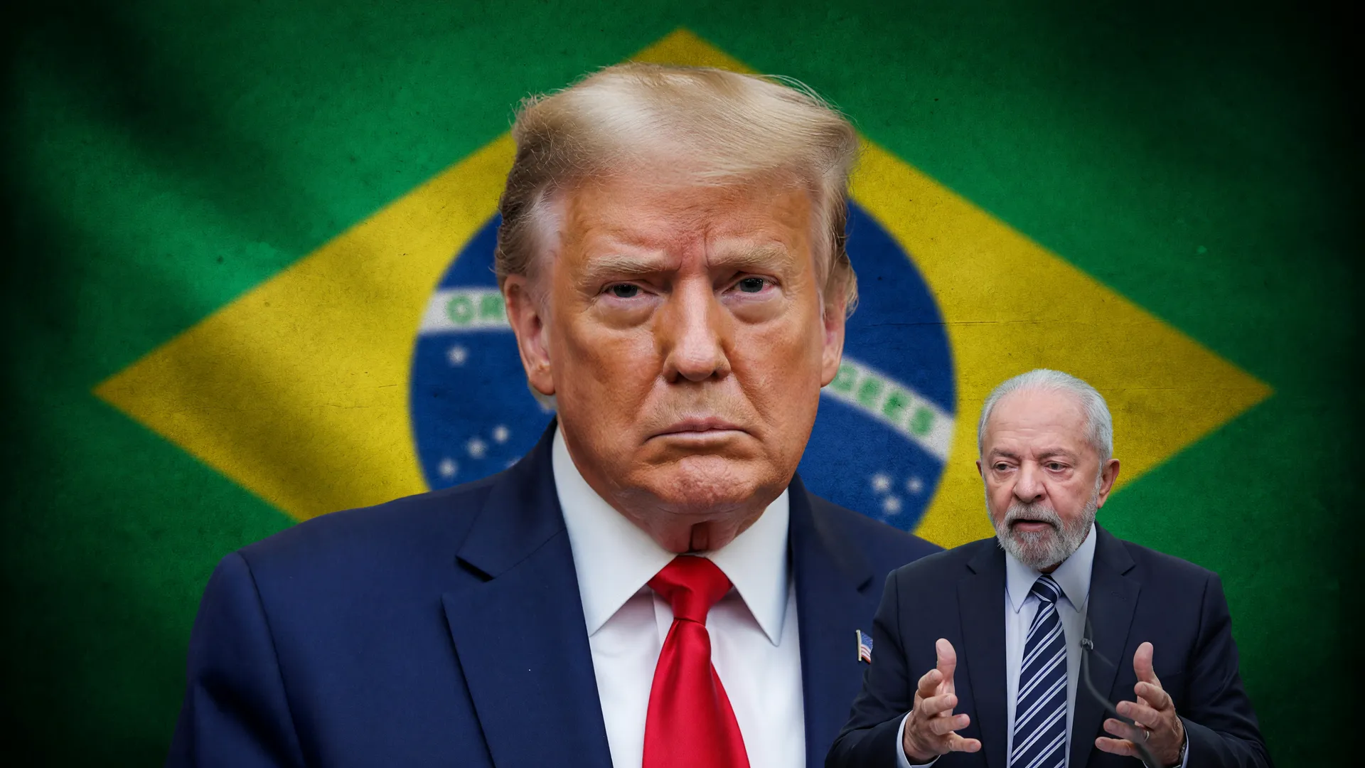 Tensão diplomática sobre tarifaço Trump exportações brasileiras: Trump e Lula em negociação