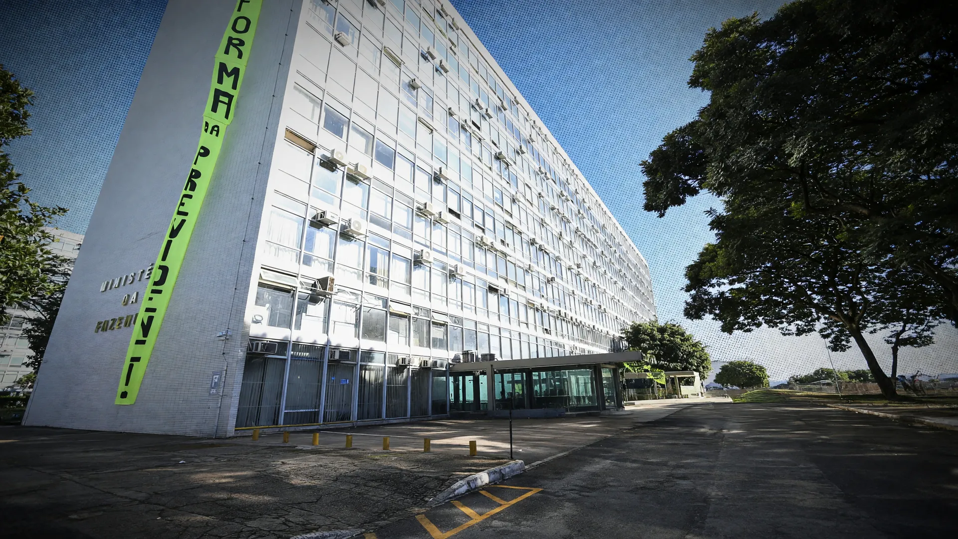 Fachada do Ministério da Fazenda em Brasília, símbolo do debate sobre a alíquota do imposto sobre consumo no Brasil