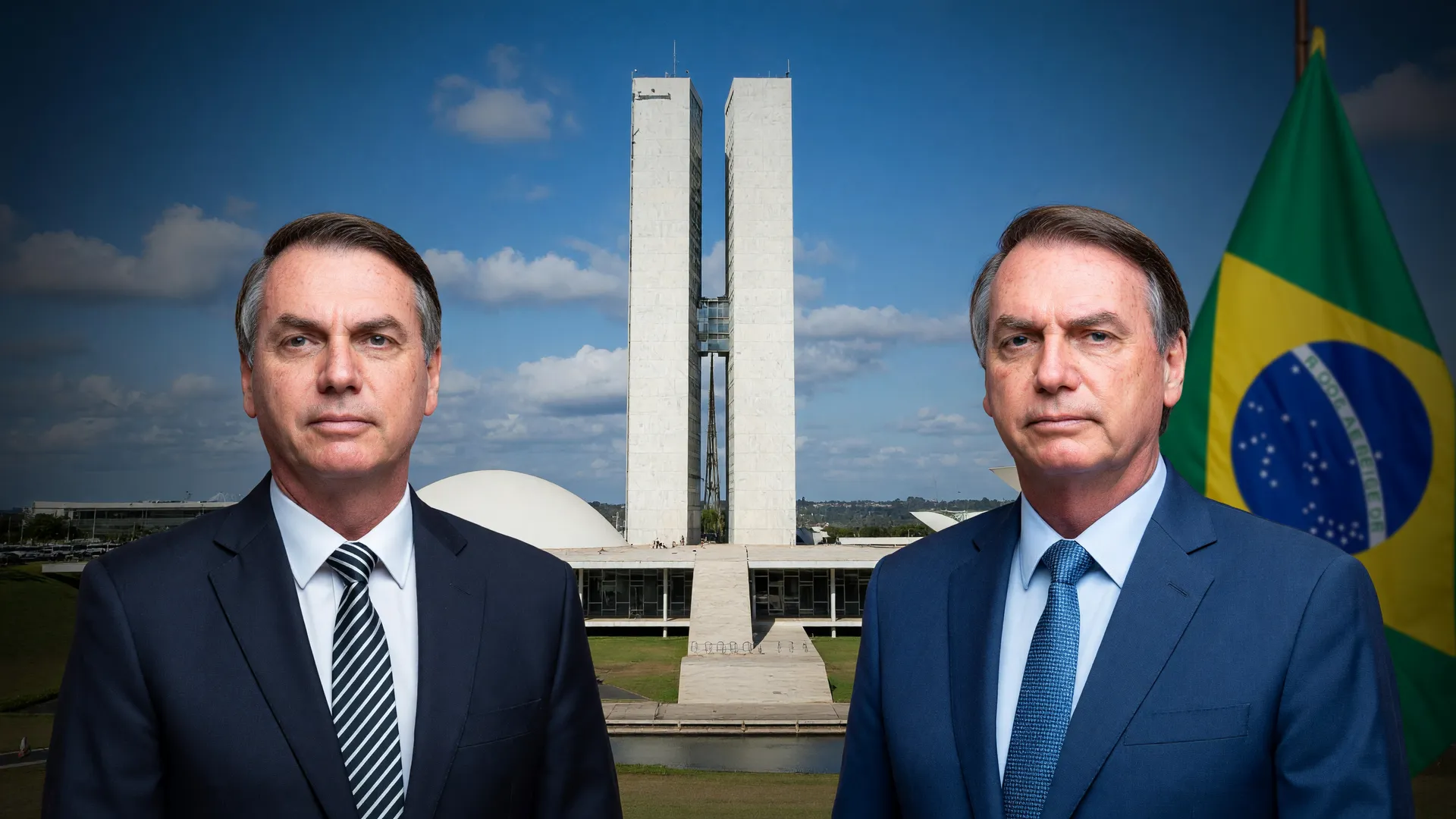 Divisão na direita paulista pela candidatura de Salles ao Senado, com Tarcísio e Bolsonaro ao fundo