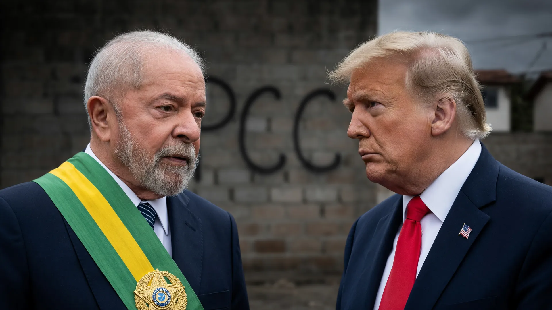 Lula e Trump em confronto diplomático sobre a classificação terrorista do crime organizado no Brasil