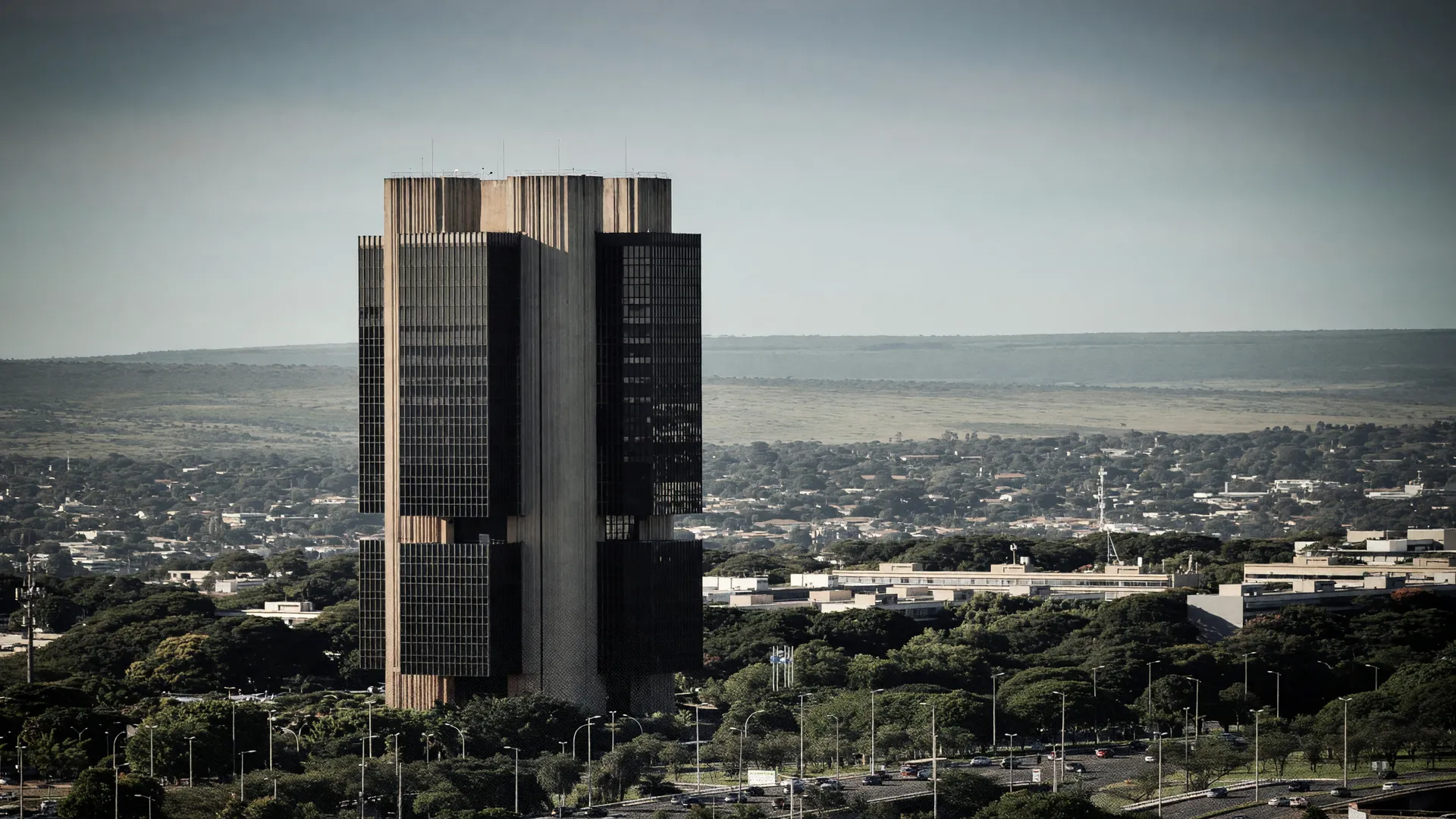 Sede do Banco Central do Brasil em Brasília, representando revisão das projeções de crescimento do PIB em 2026