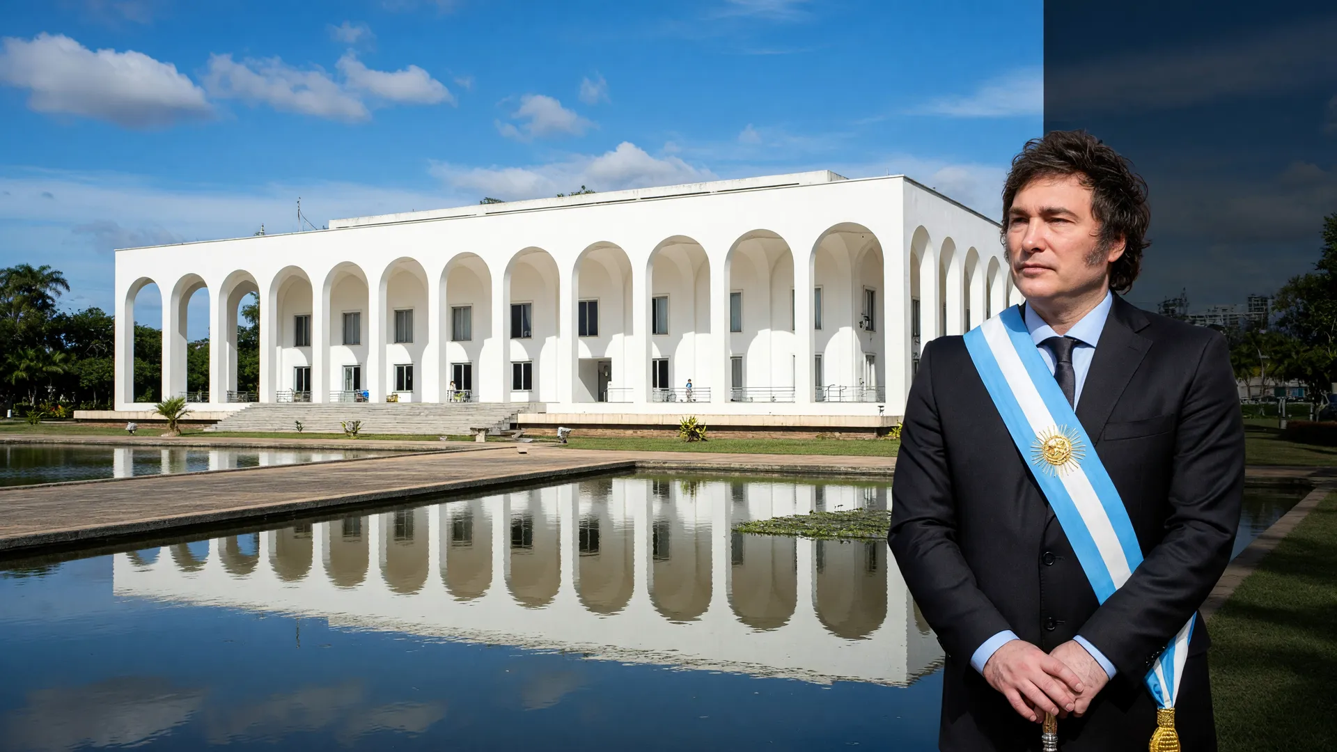 Palácio do Itamaraty e Javier Milei em meio à crise diplomática Brasil Argentina