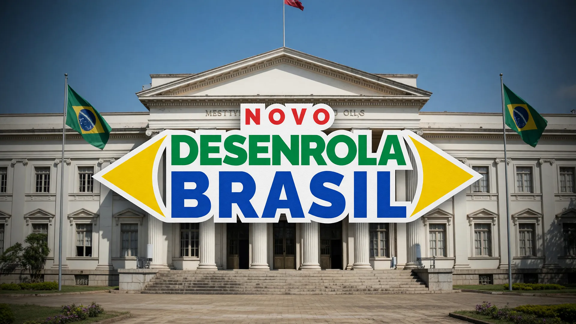 TCU libera dinheiro esquecido Desenrola 2.0 com logo do programa em destaque sobre fachada do tribunal em Brasília