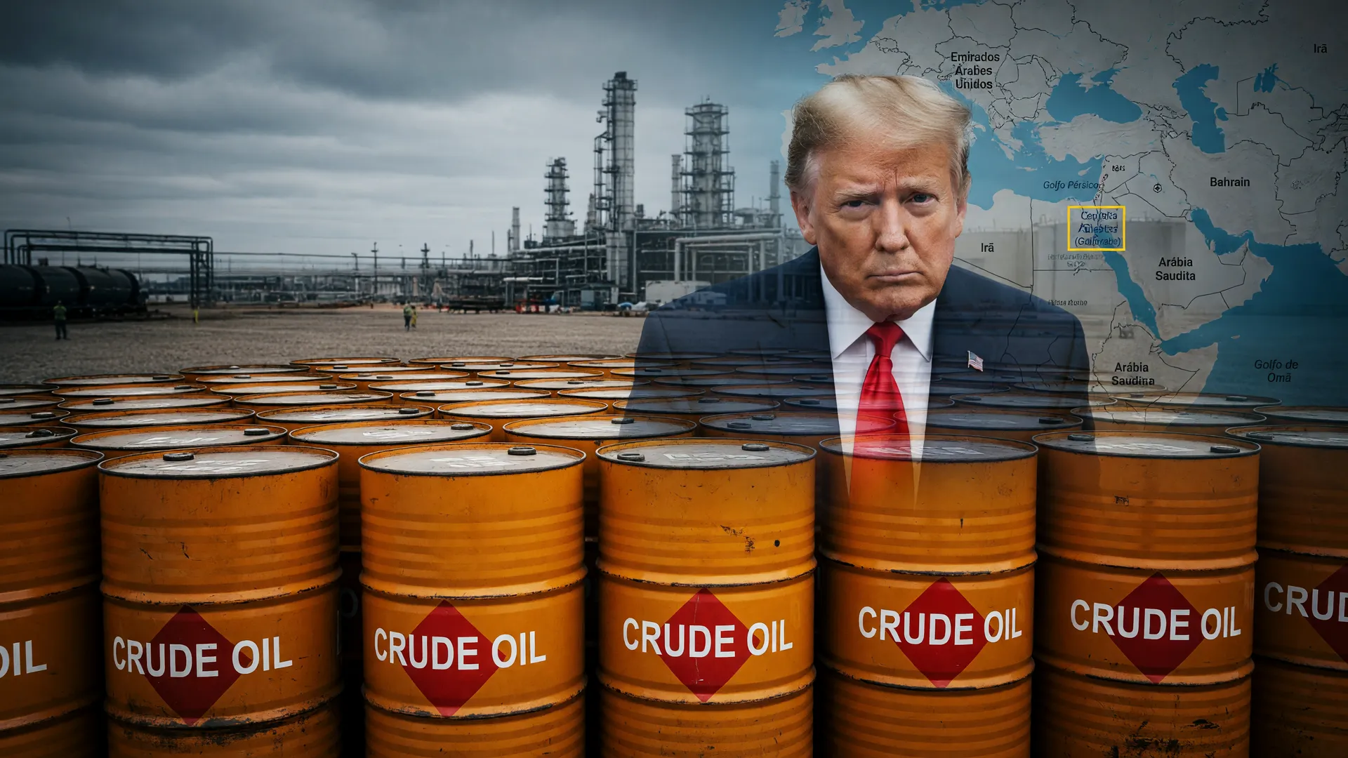 Dólar sobe com petróleo em alta: barris de petróleo, Trump e tensão geopolítica no Estreito de Ormuz