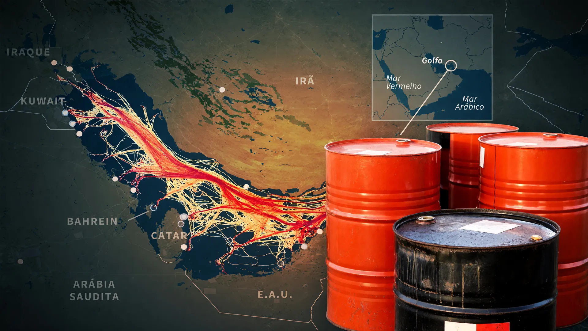 Barris de petróleo e Estreito de Ormuz: cenário que explica por que o dólar sobe hoje com petróleo