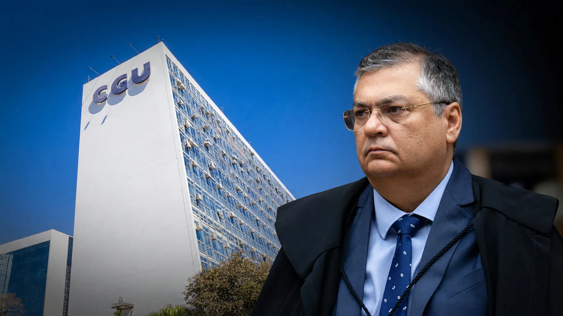Ministro Flávio Dino e prédio da CGU; auditoria revela que emendas PIX mais caras custam ao país
