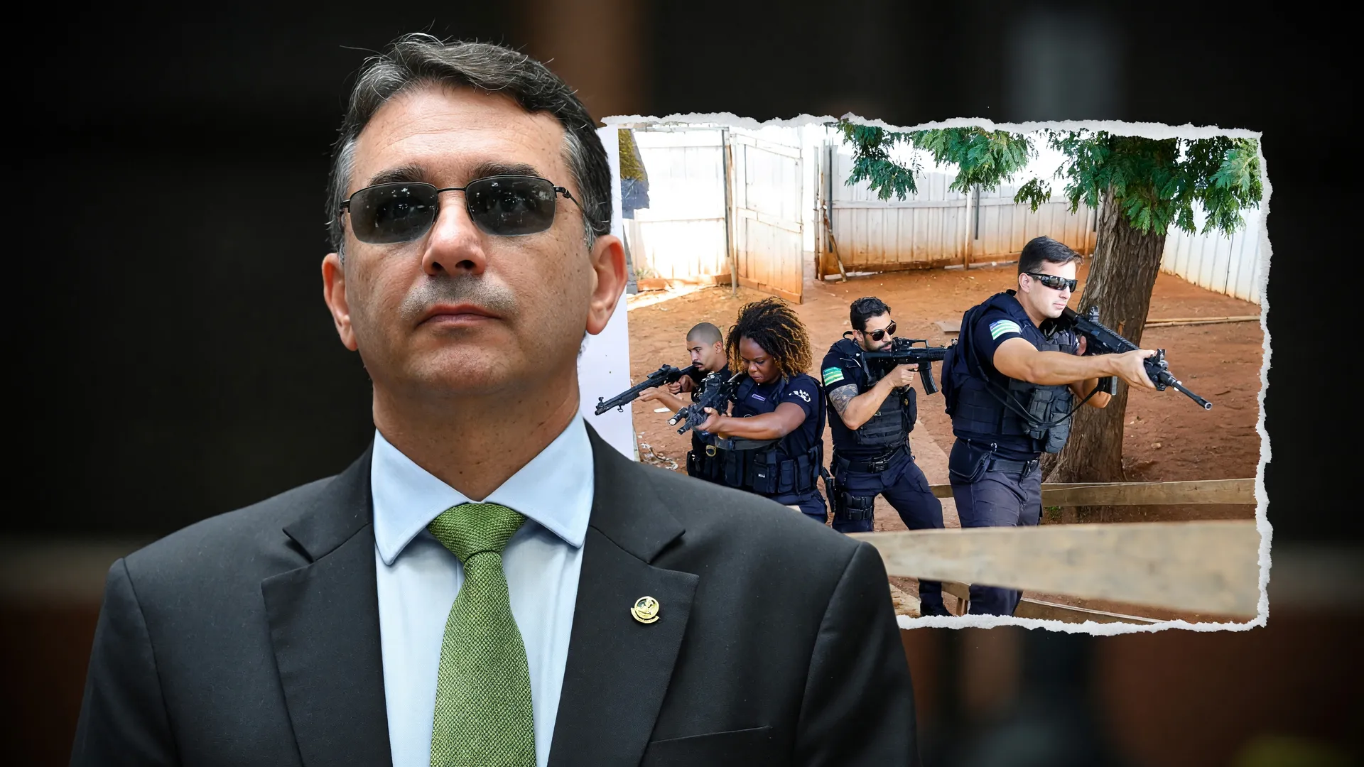 Fake news Flávio Bolsonaro: montagem editorial com o senador e operação policial que viralizou falsamente nas redes