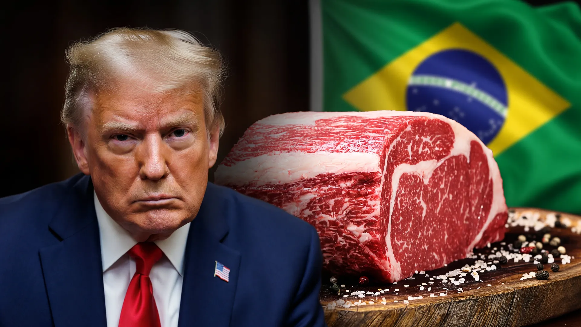 Trump anuncia flexibilização da importação de carne bovina EUA com corte suculento em destaque