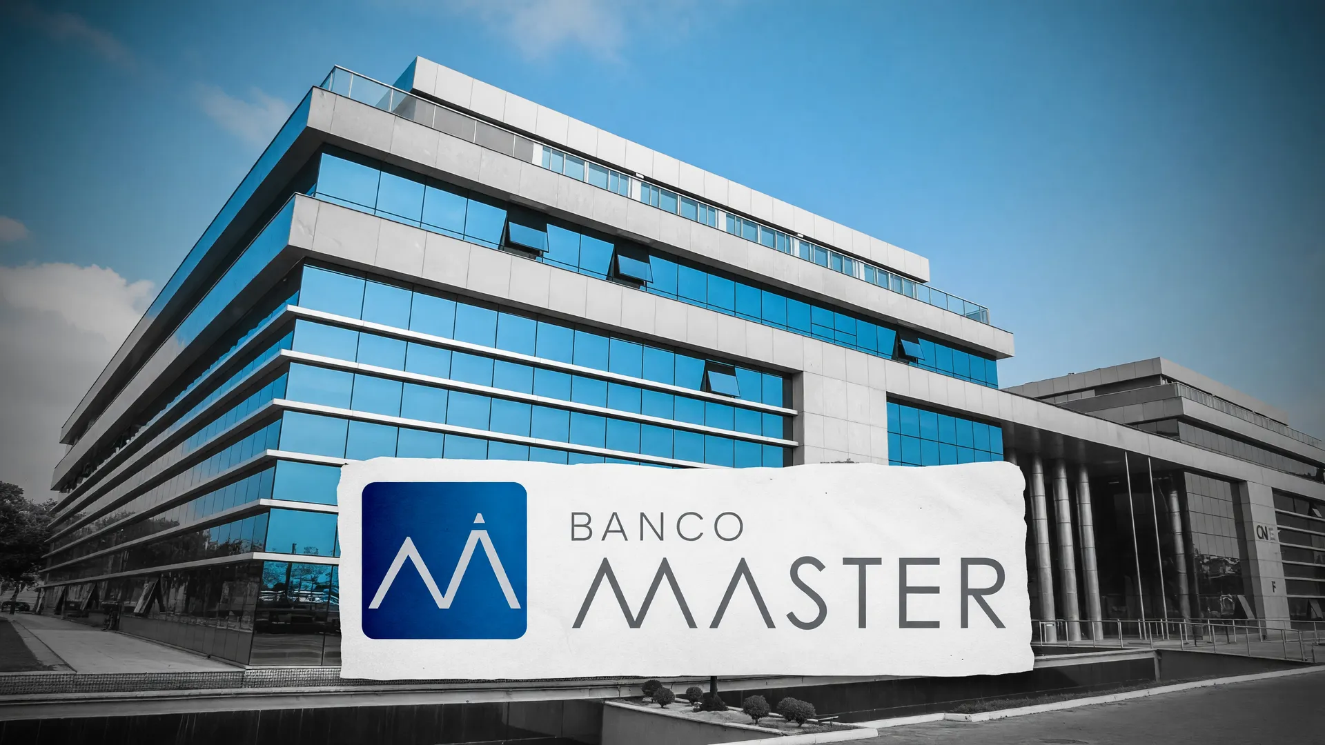 Fachada do CNJ em Brasília e logo do Banco Master no caso do juiz afastado banco santos master