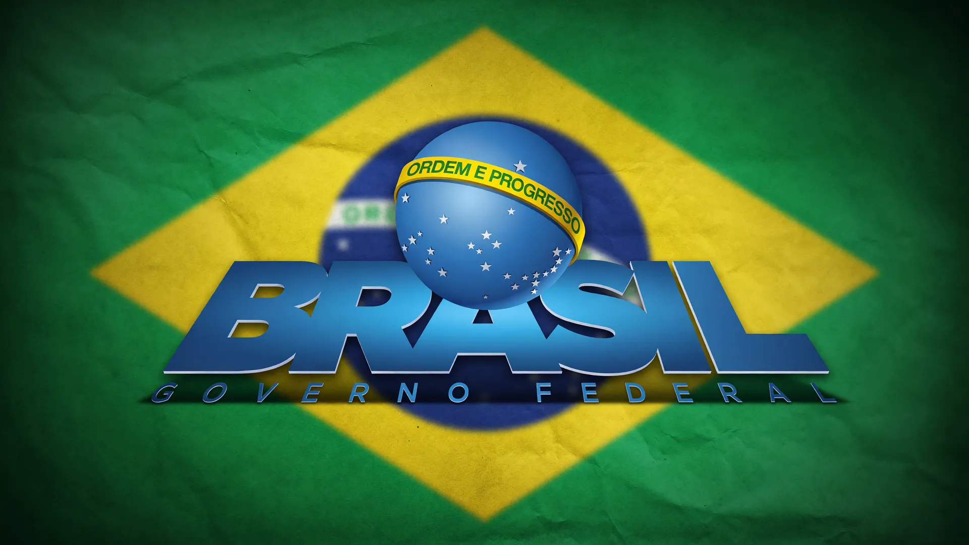 Logotipo do Governo Federal sobre bandeira do Brasil, representando ajuste no limite de crédito Move Brasil