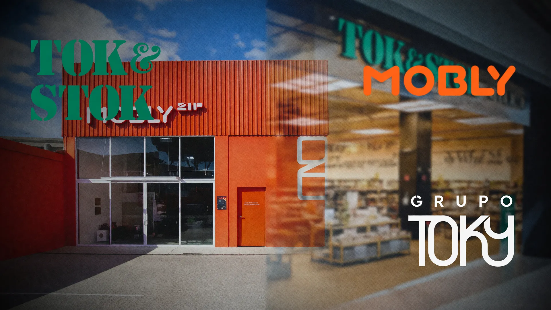 Fachada Mobly e identidade Tok&Stok ilustram o prejuízo do Grupo Toky em recuperação judicial