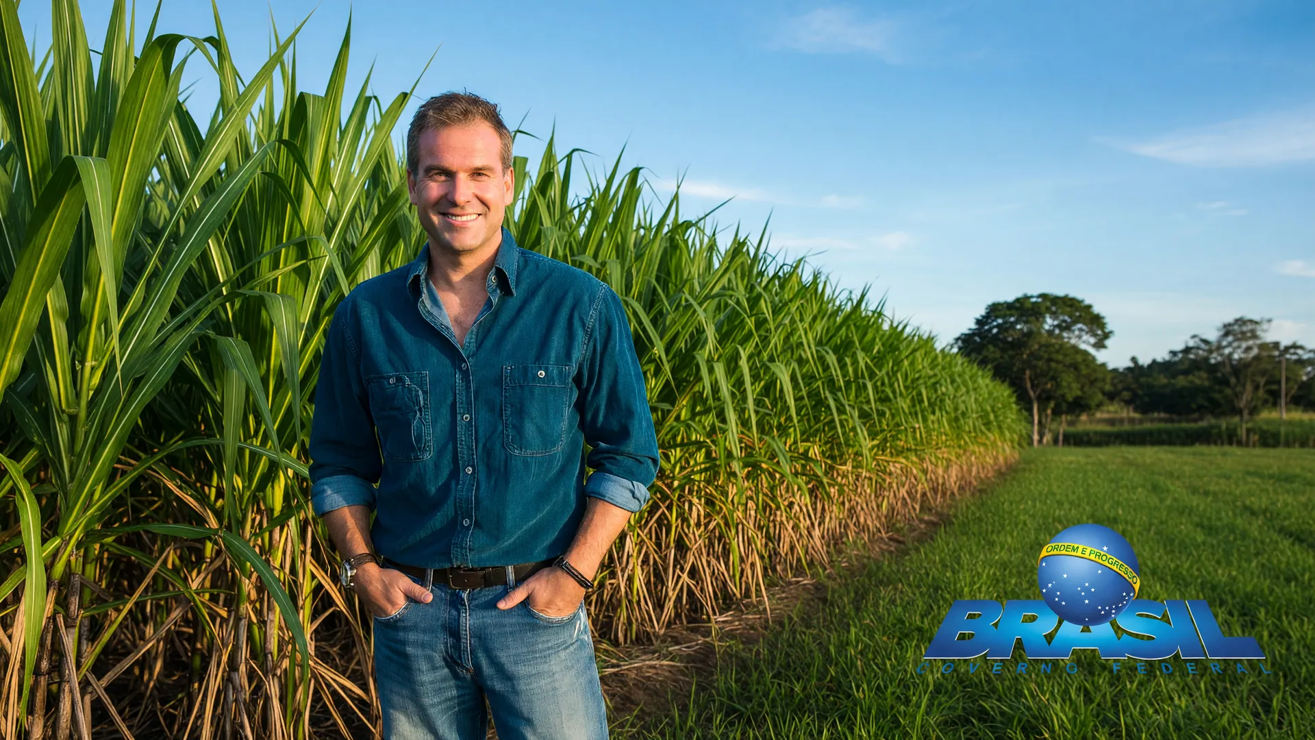 Produtor rural em lavoura de cana-de-açúcar do Nordeste, simbolizando o subsídio cana-de-açúcar Nordeste
